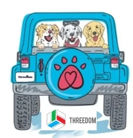 Jeep Gladiator ❤️?  WOOF WOOF ? by Threedom cartoon