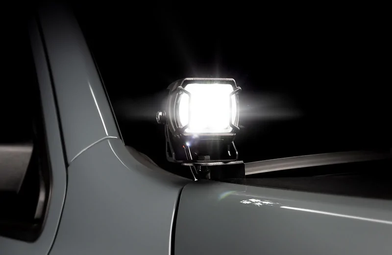 Jeep Gladiator AuxBeam V-Ultra ORACLE_Lighting_Vega_Series_4_on