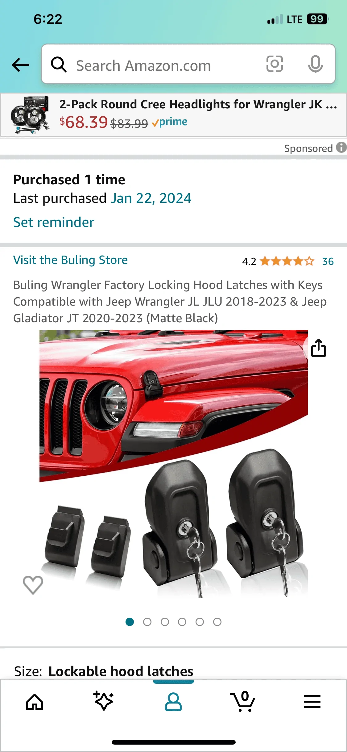 Jeep Gladiator Hood Locks. - Easy Install IMG_5201