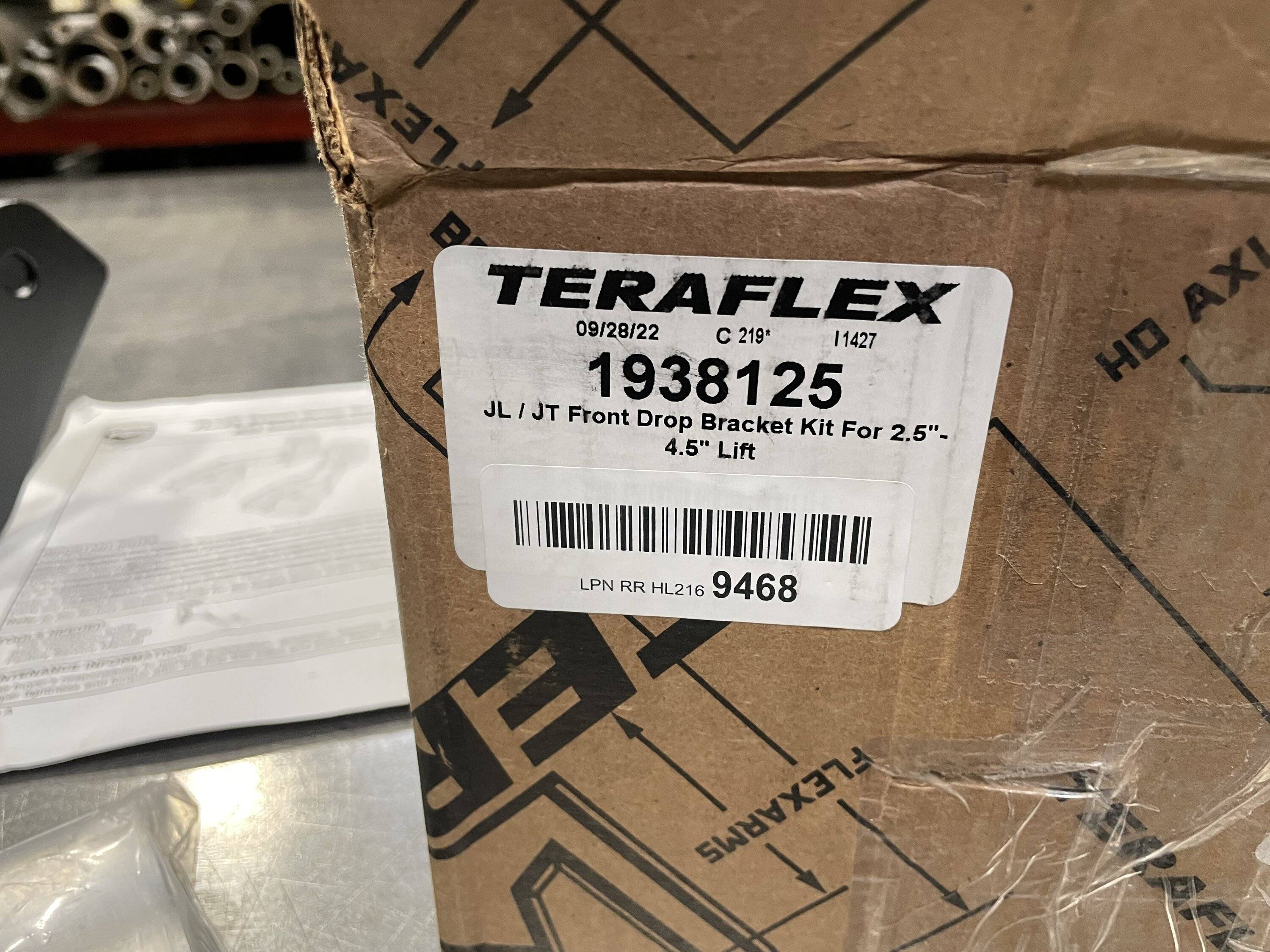 Jeep Gladiator Teraflex drop bracket IMG_1641