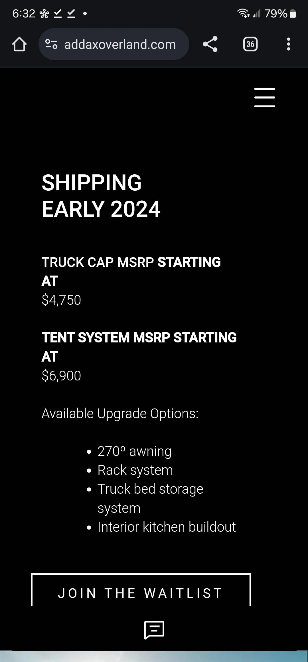 Jeep Gladiator Addax Camper/RTT for Gladiator? 1000005481