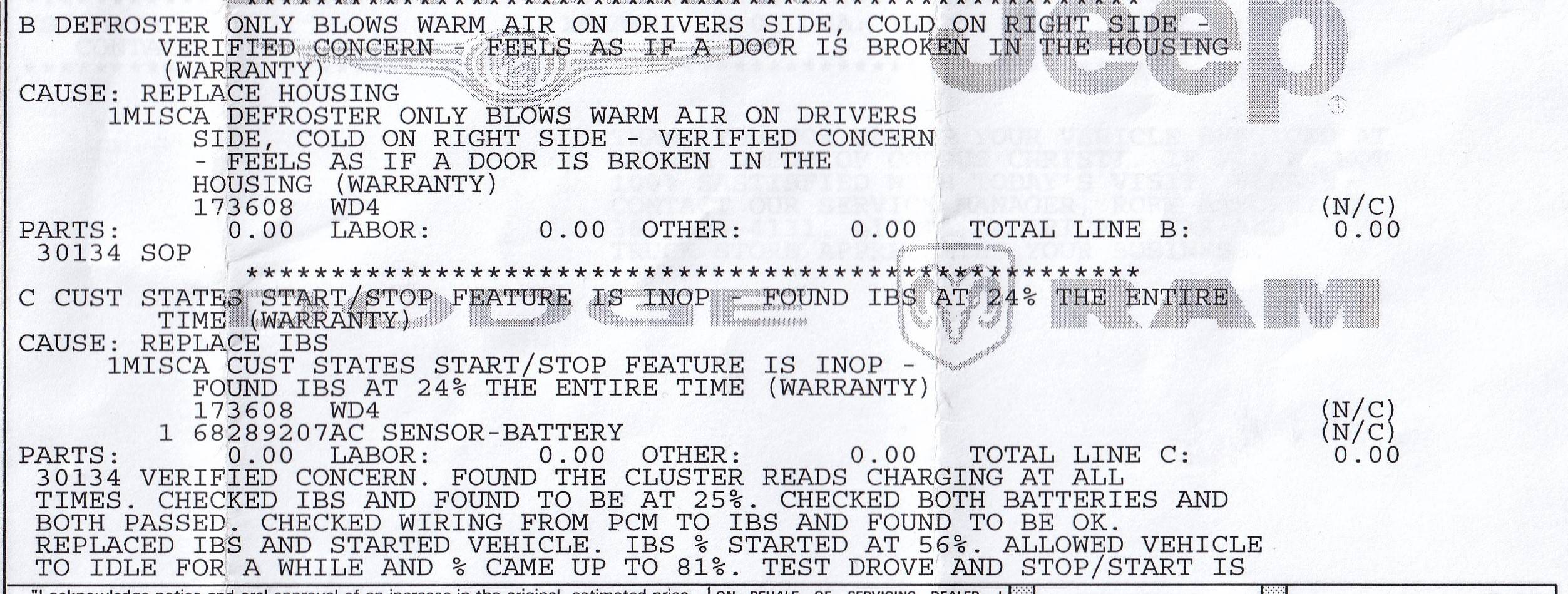 Jeep Gladiator Trouble shooting start stop IMG_20240128_0001