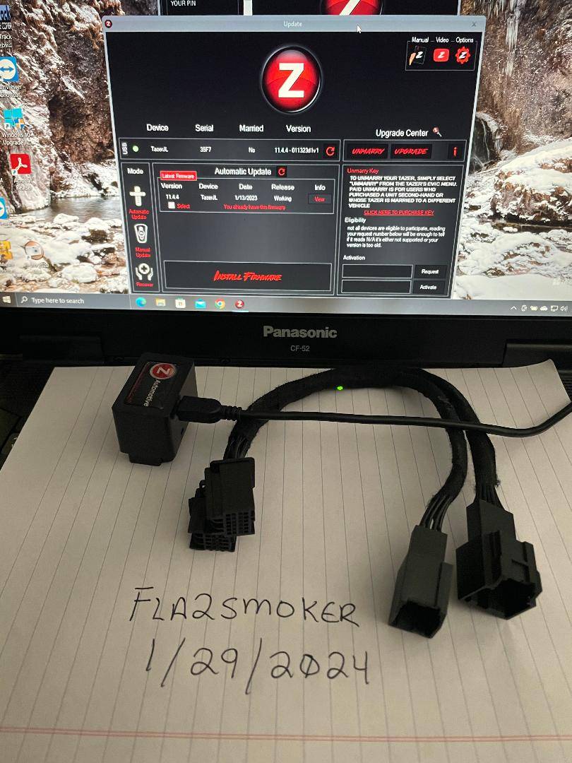 Jeep Gladiator FS Tazer JL Mini and SGW extension cable Tazer_Mini