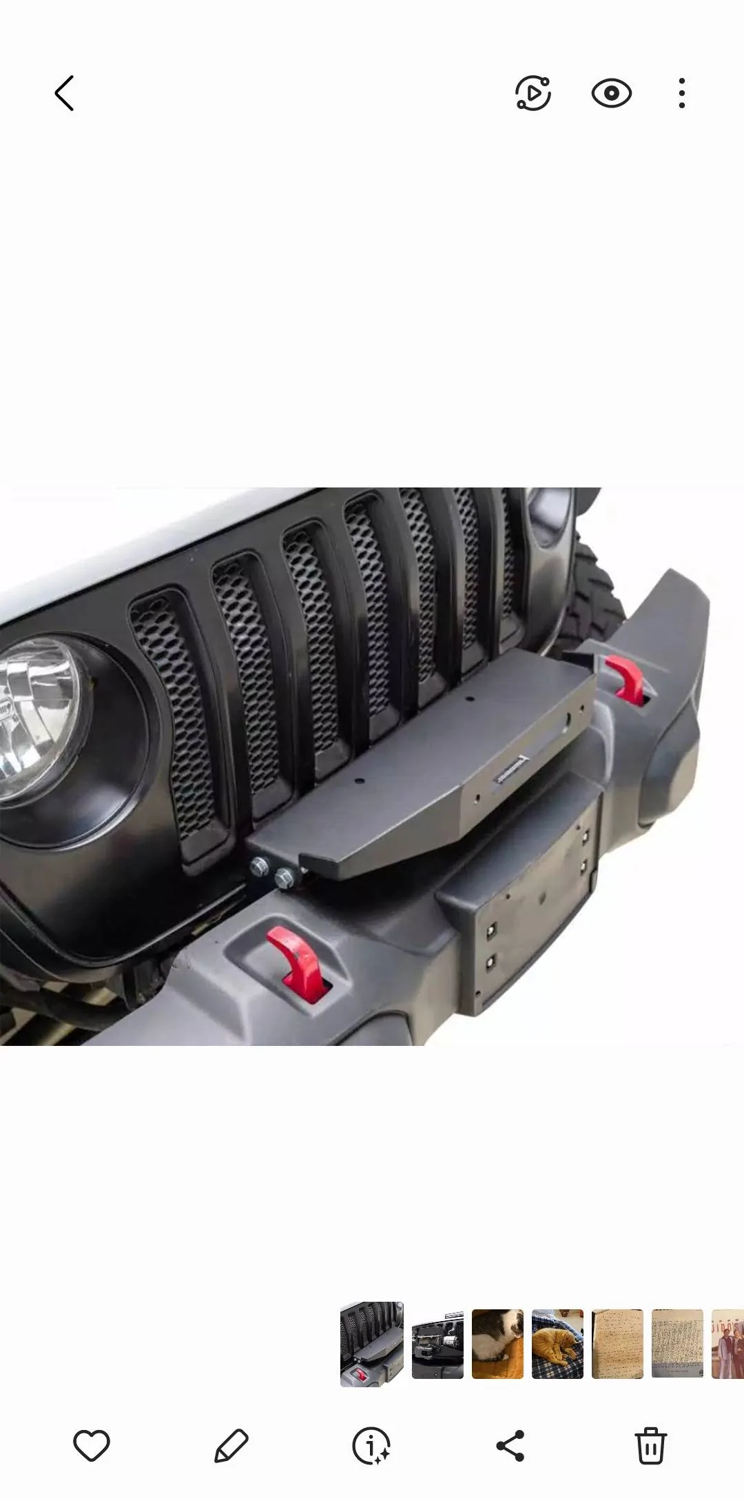 Jeep Gladiator Sport-S stock bumper and a winch....educate me Screenshot_20240201_094239_Gallery