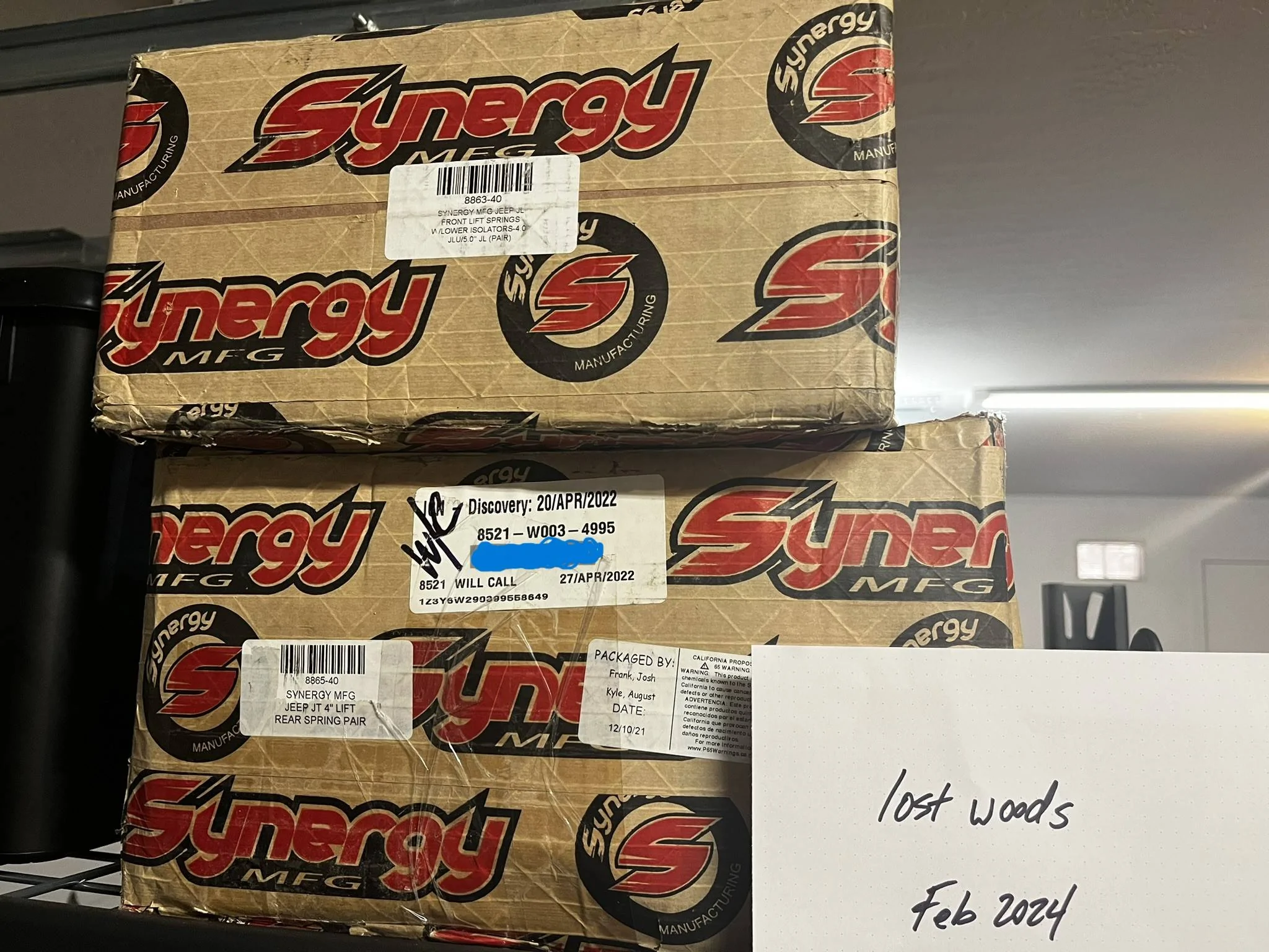Jeep Gladiator Synergy 4" springs front and rear springs BNIB IMG_0399