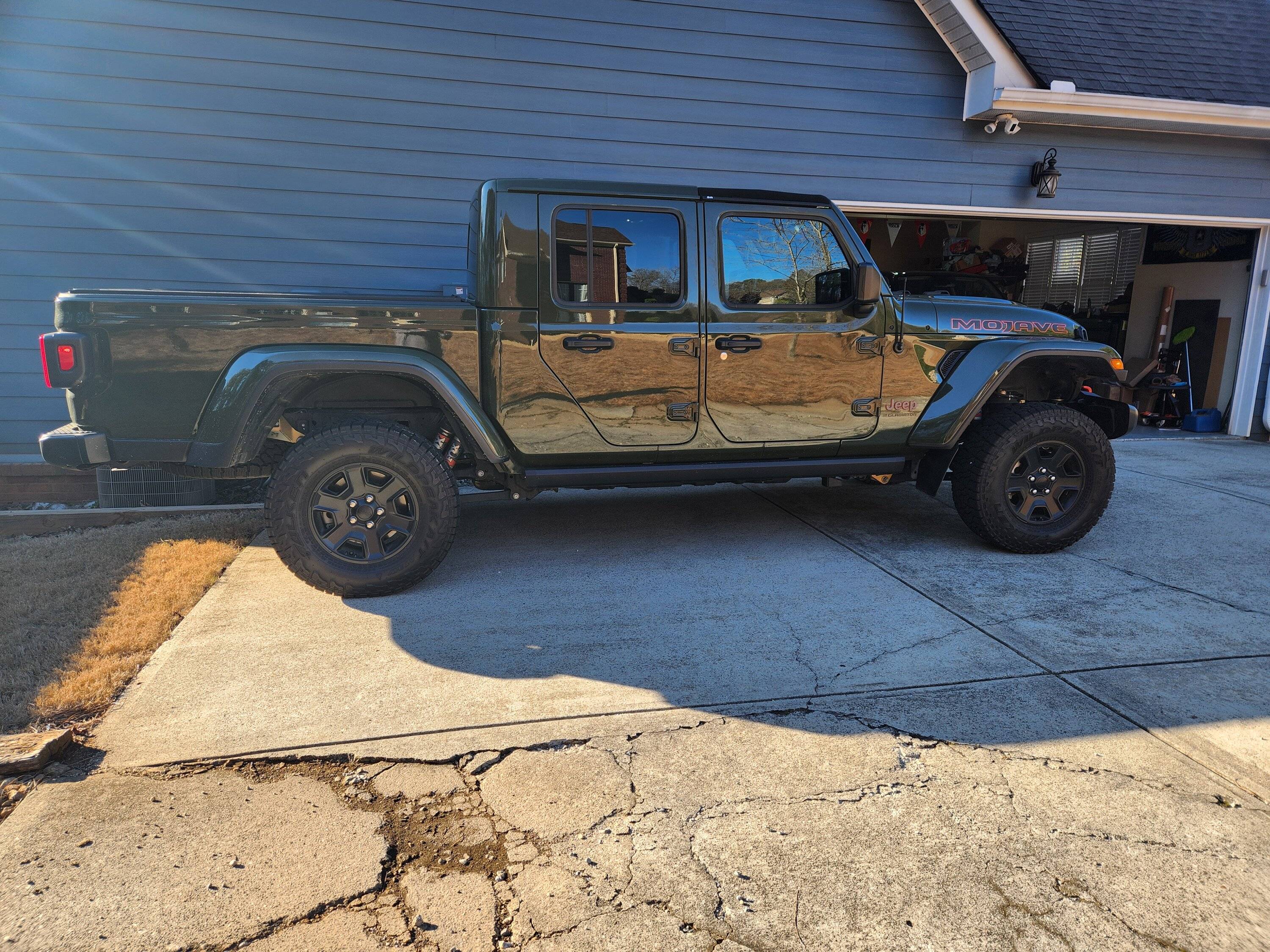 Jeep Gladiator Mojave with 2 inch AEV Lift w/ stock tires -- looks silly? 20240206_161807