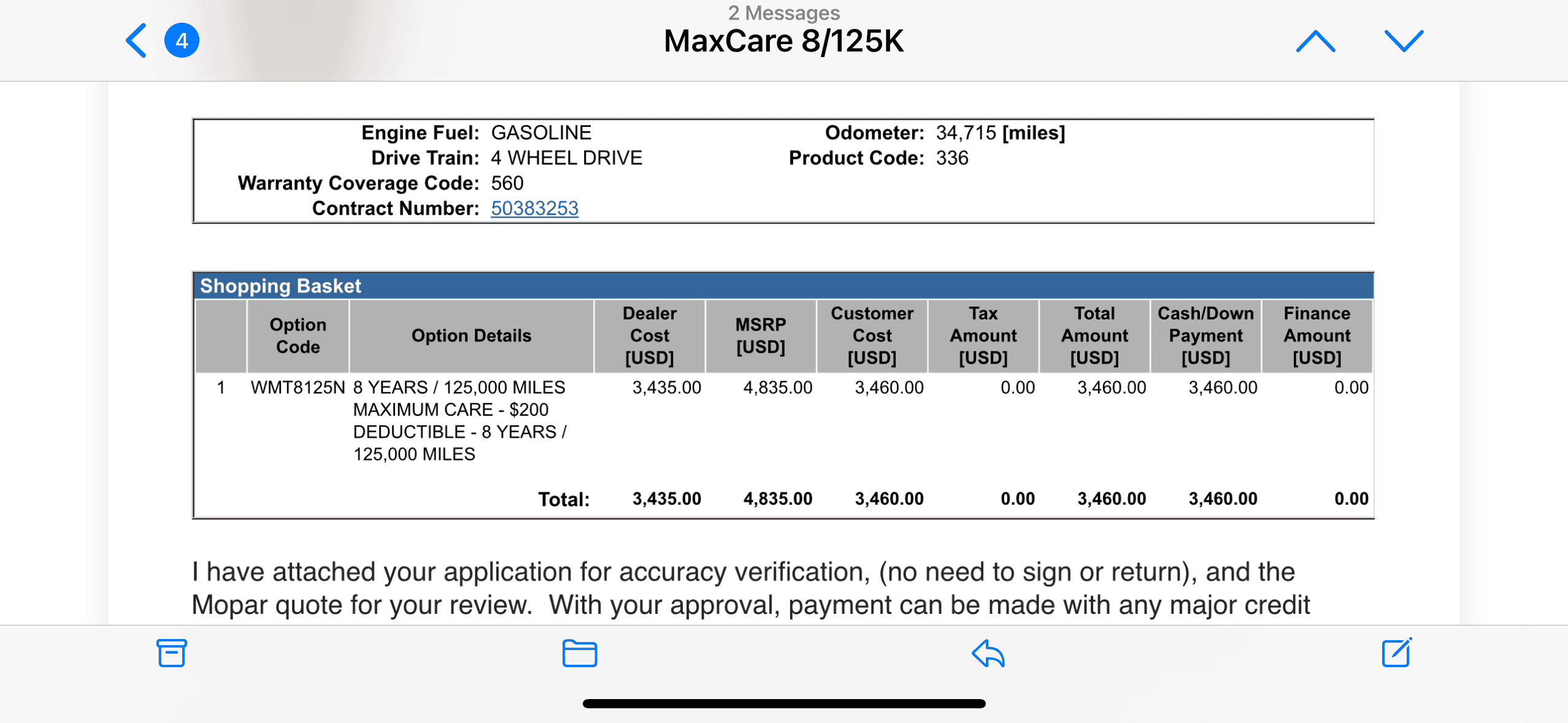 Jeep Gladiator Mopar extended warranty purchase. The good, the bad and the insane! IMG_6080