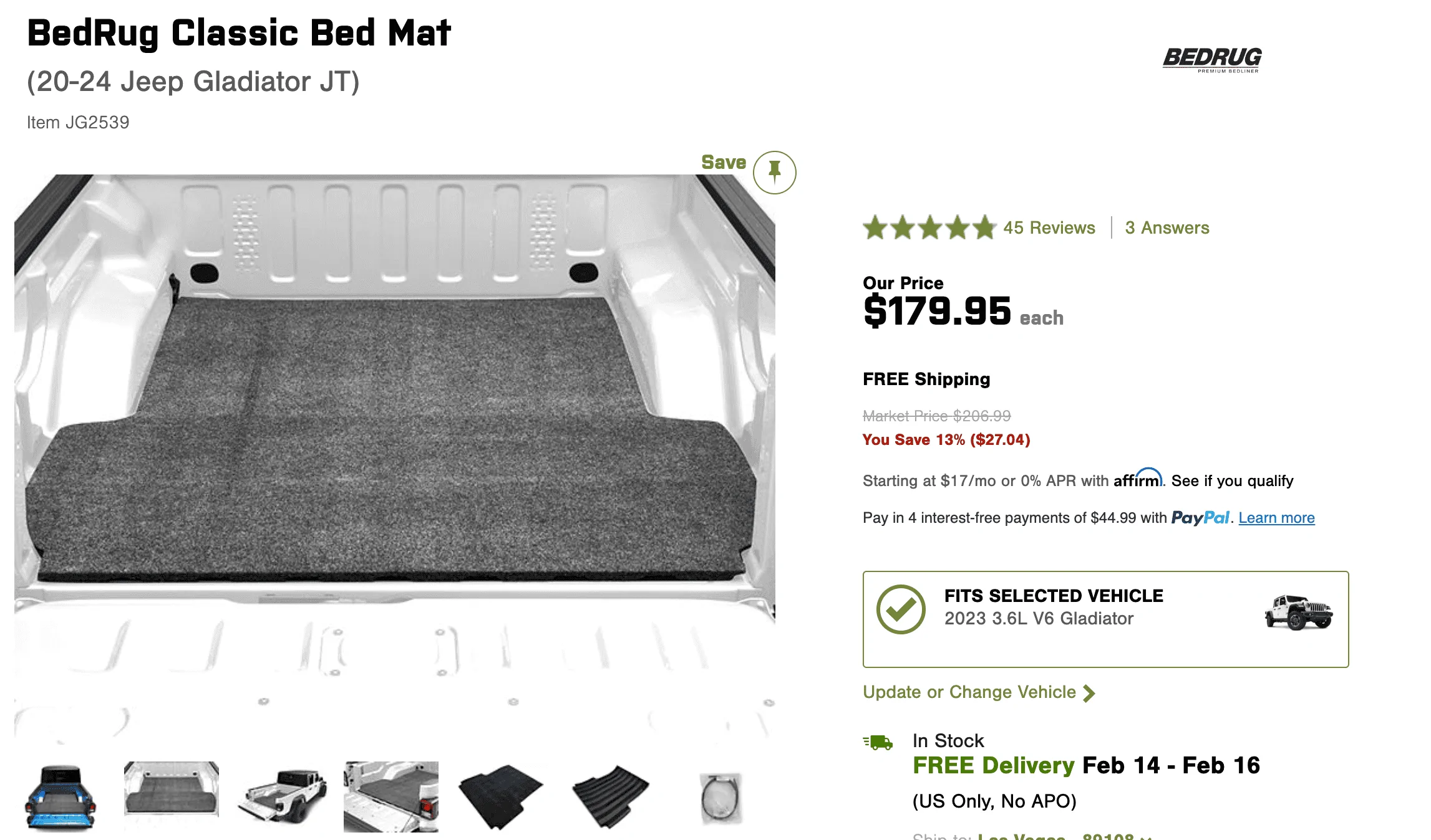 Jeep Gladiator Bedliner or bed mat? 1707620155787