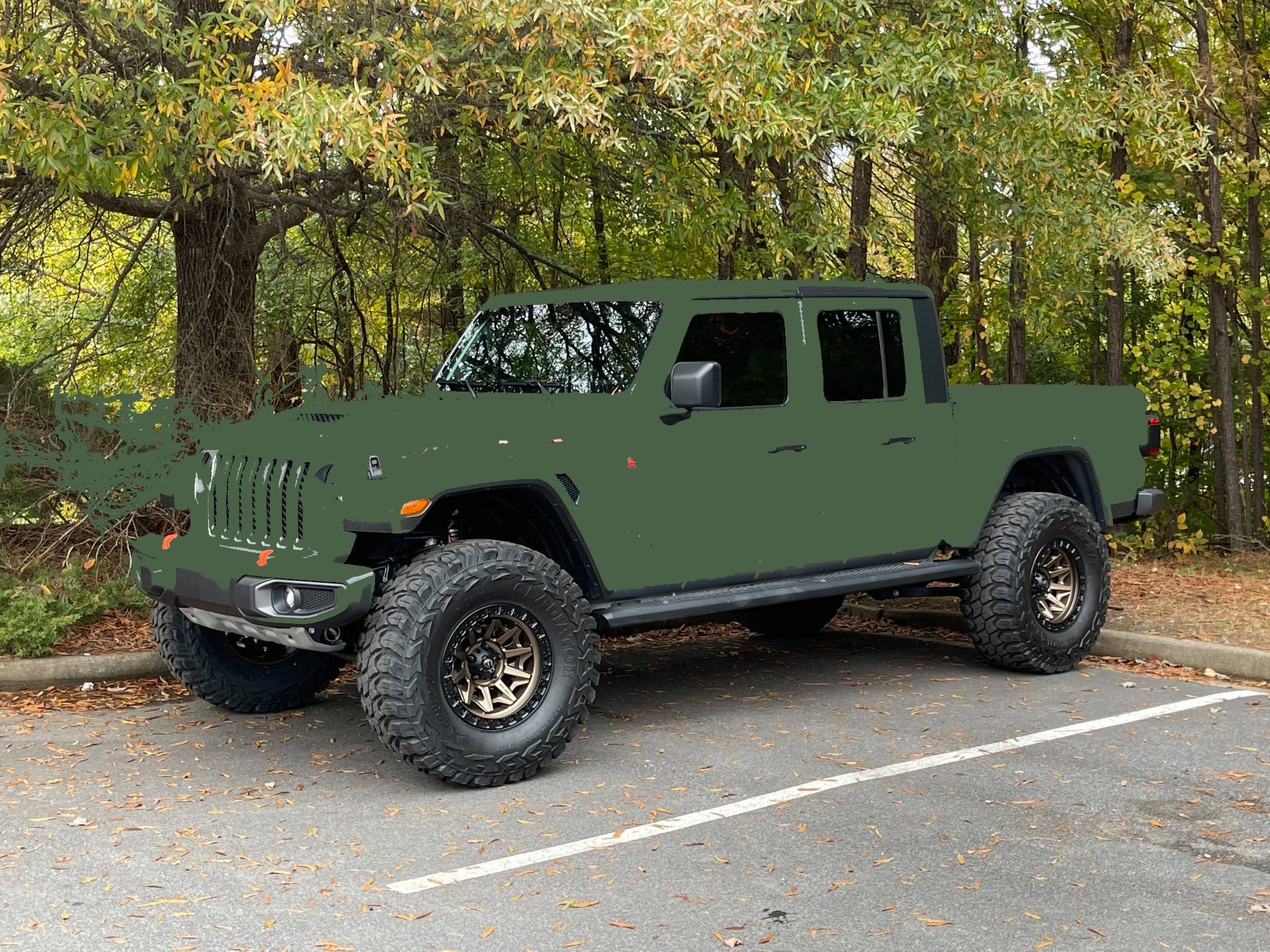 Jeep Gladiator Wheels for Sarge Gladiator green paint jeep fuel covert bronze
