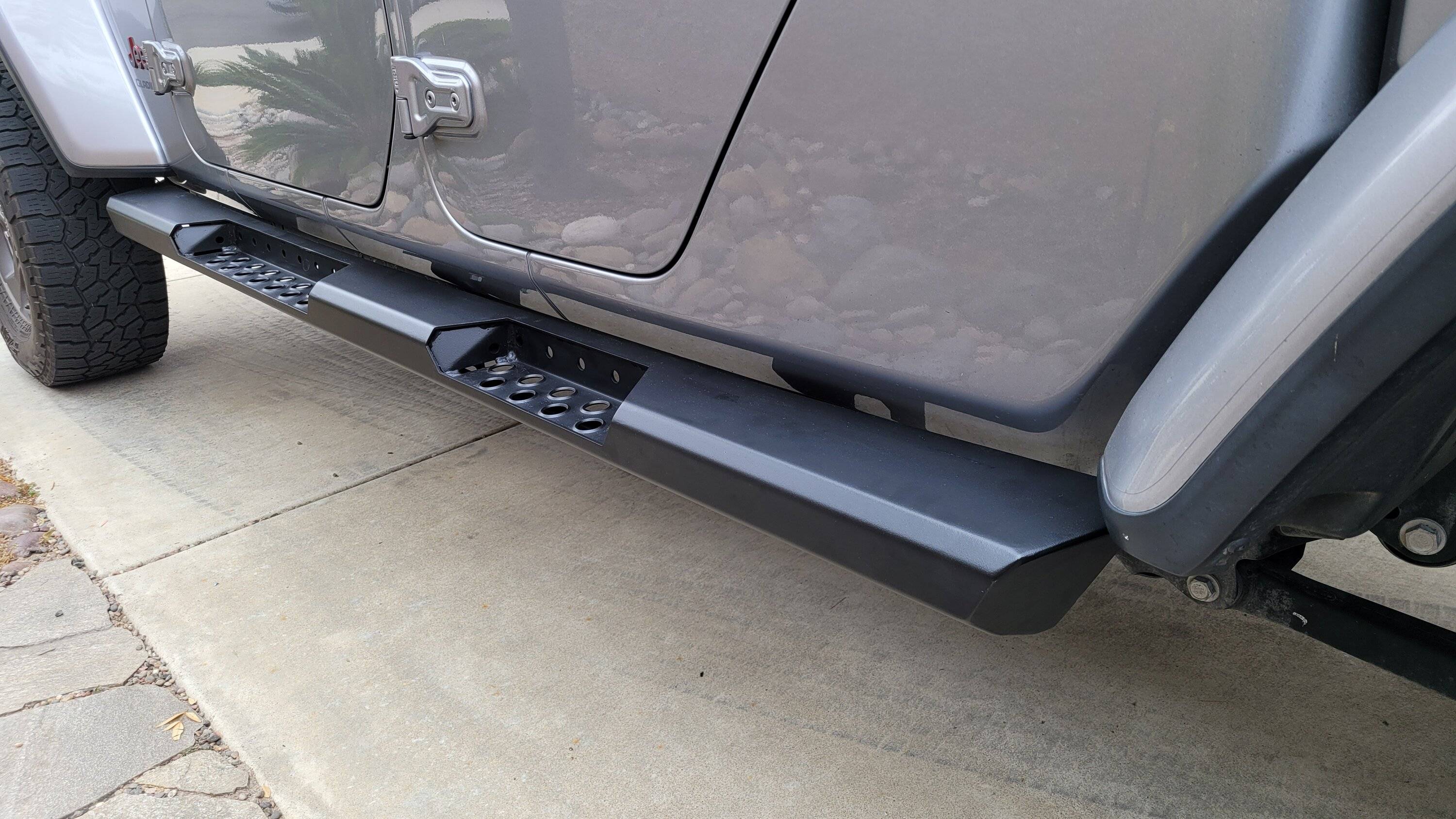 Jeep Gladiator Looking for recommendations on rock sliders 20230525_073935