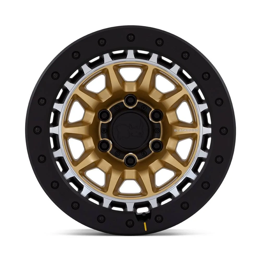 Jeep Gladiator Wheels for Sarge Gladiator Black Rhino Tusk Gold