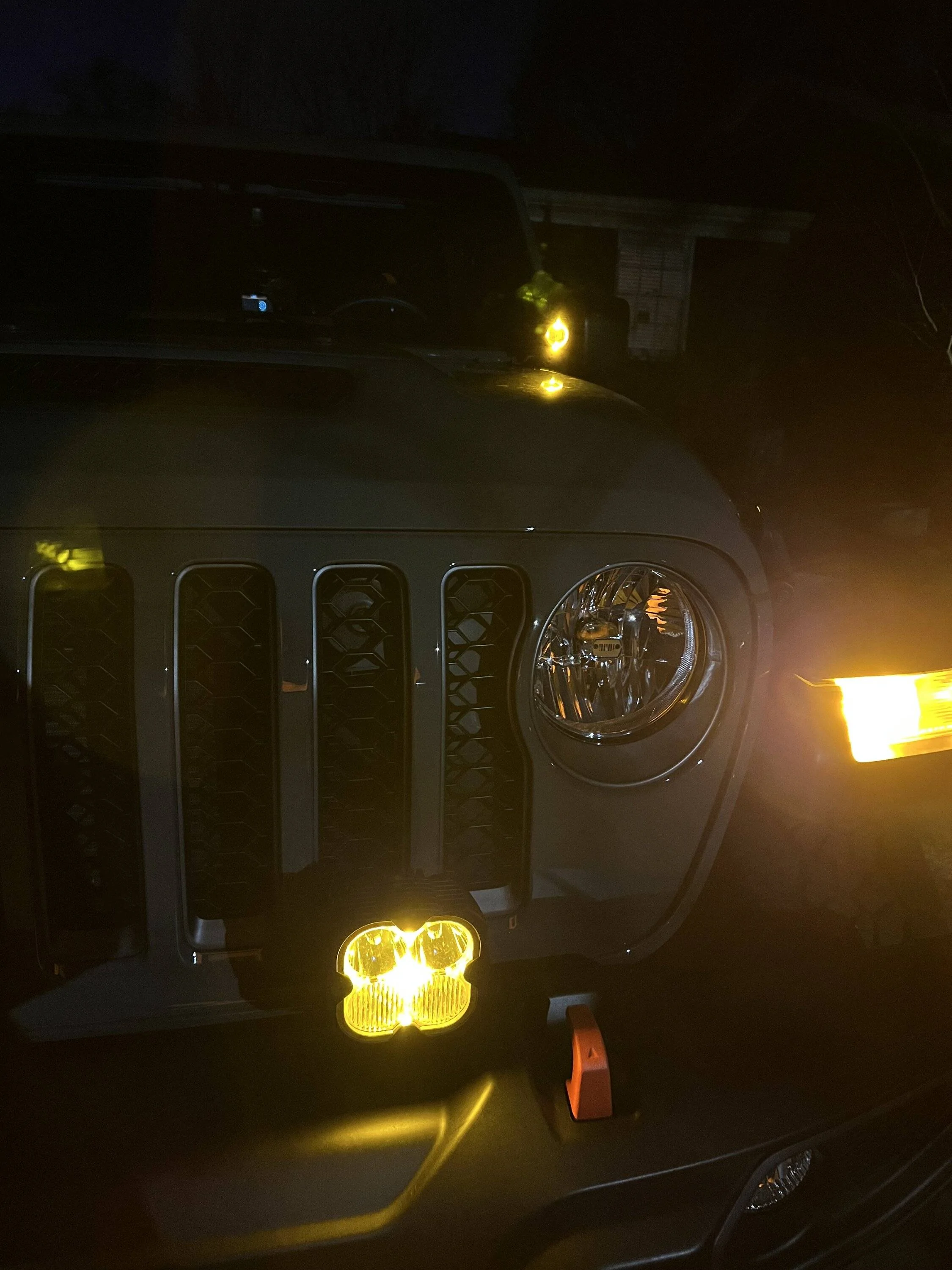 Jeep Gladiator Added some KC Flex Era 4s to my factory Mojave bumper IMG_1559