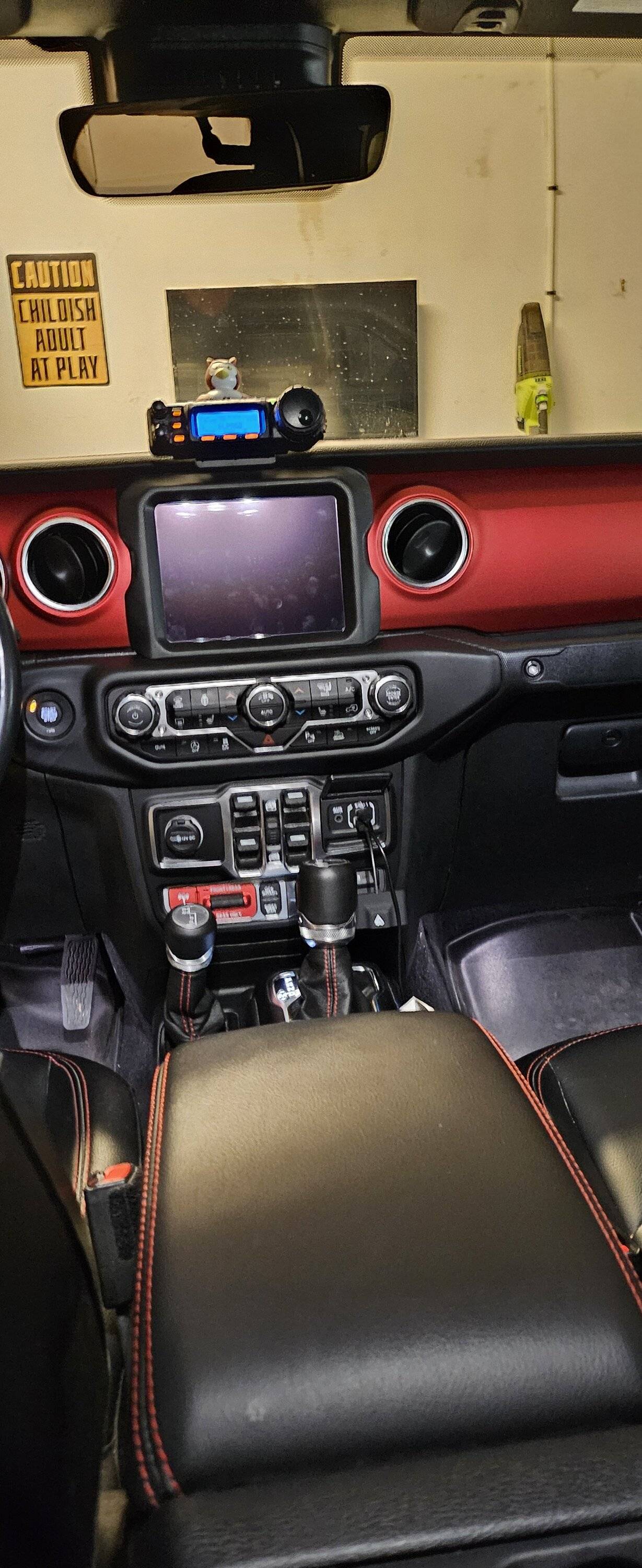 Jeep Gladiator Lest see your CB/HAM/GMRS radio install. 20240215_072843