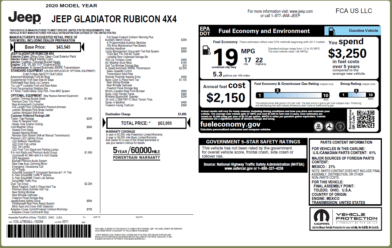 Jeep Gladiator Post your 2020 JT Gladiator build status upload_2019-10-2_16-30-55