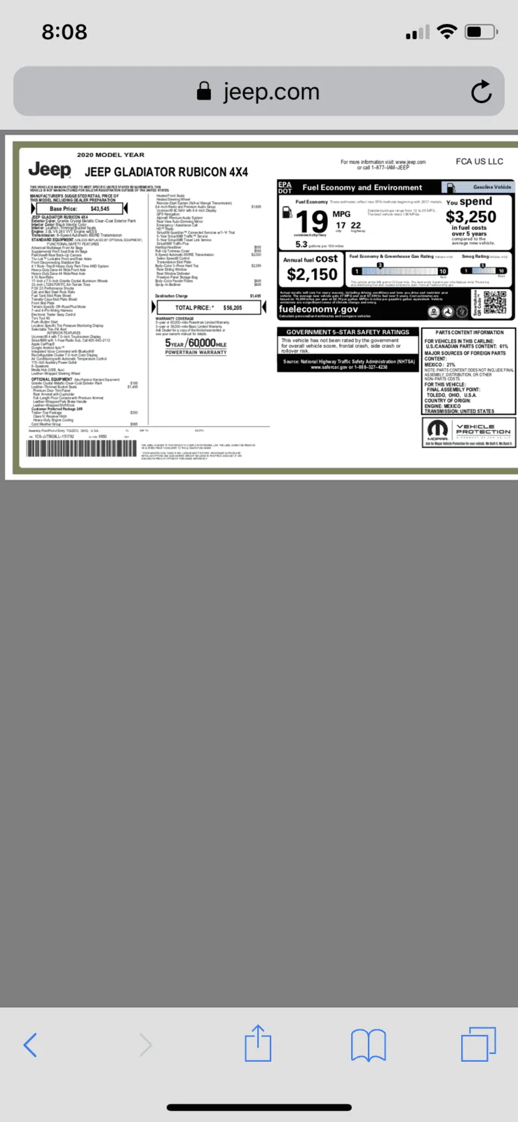 Jeep Gladiator tow package increase? B92D94E5-473A-4380-BDF2-E6D6E845629F