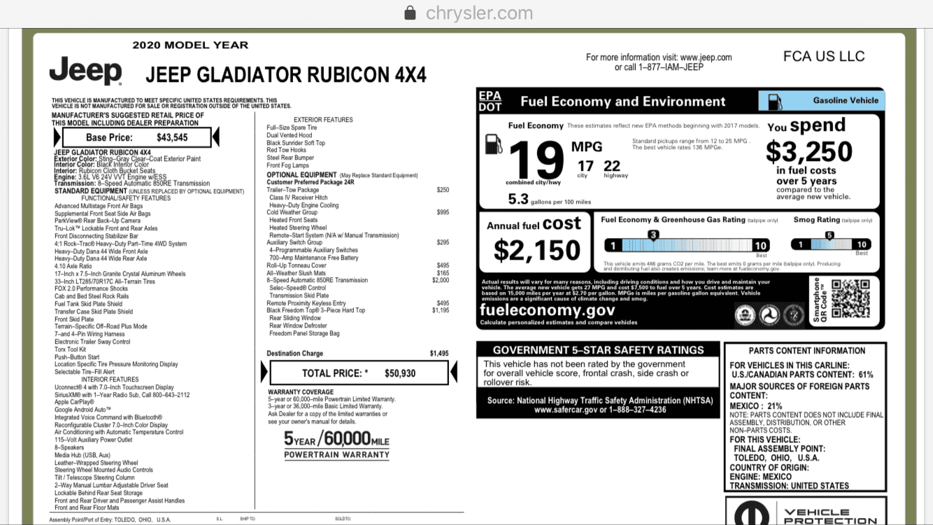 Jeep Gladiator tow package increase? B007F914-9828-4DAA-ACCC-DEA9C4851B89