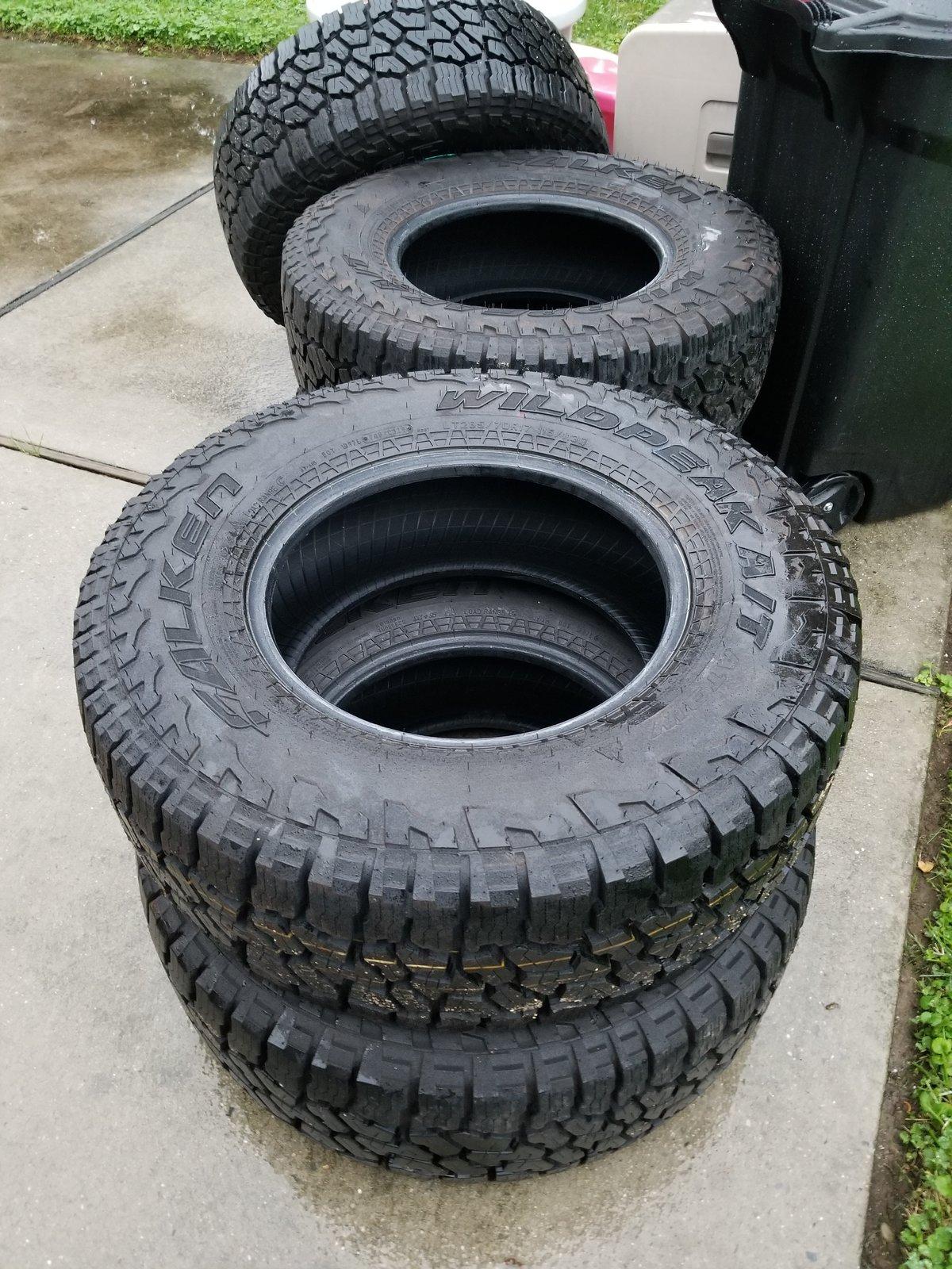 Jeep Gladiator 5 Falken A/T   Lt285/70R17 tires for sale. asking $175 each 20191003_181913