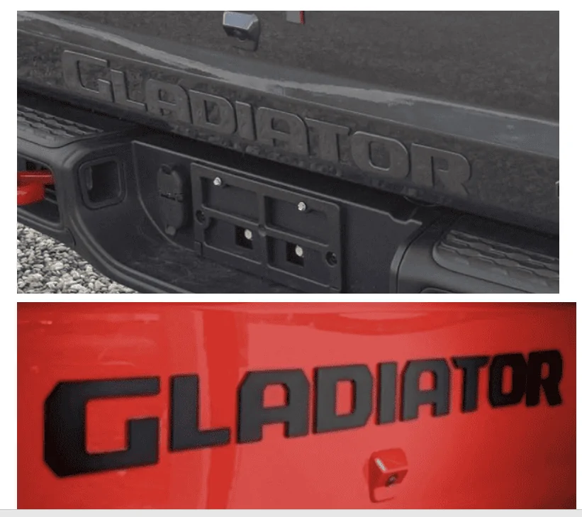 Jeep Gladiator Gladiator Tailgate Lettering Hauk2