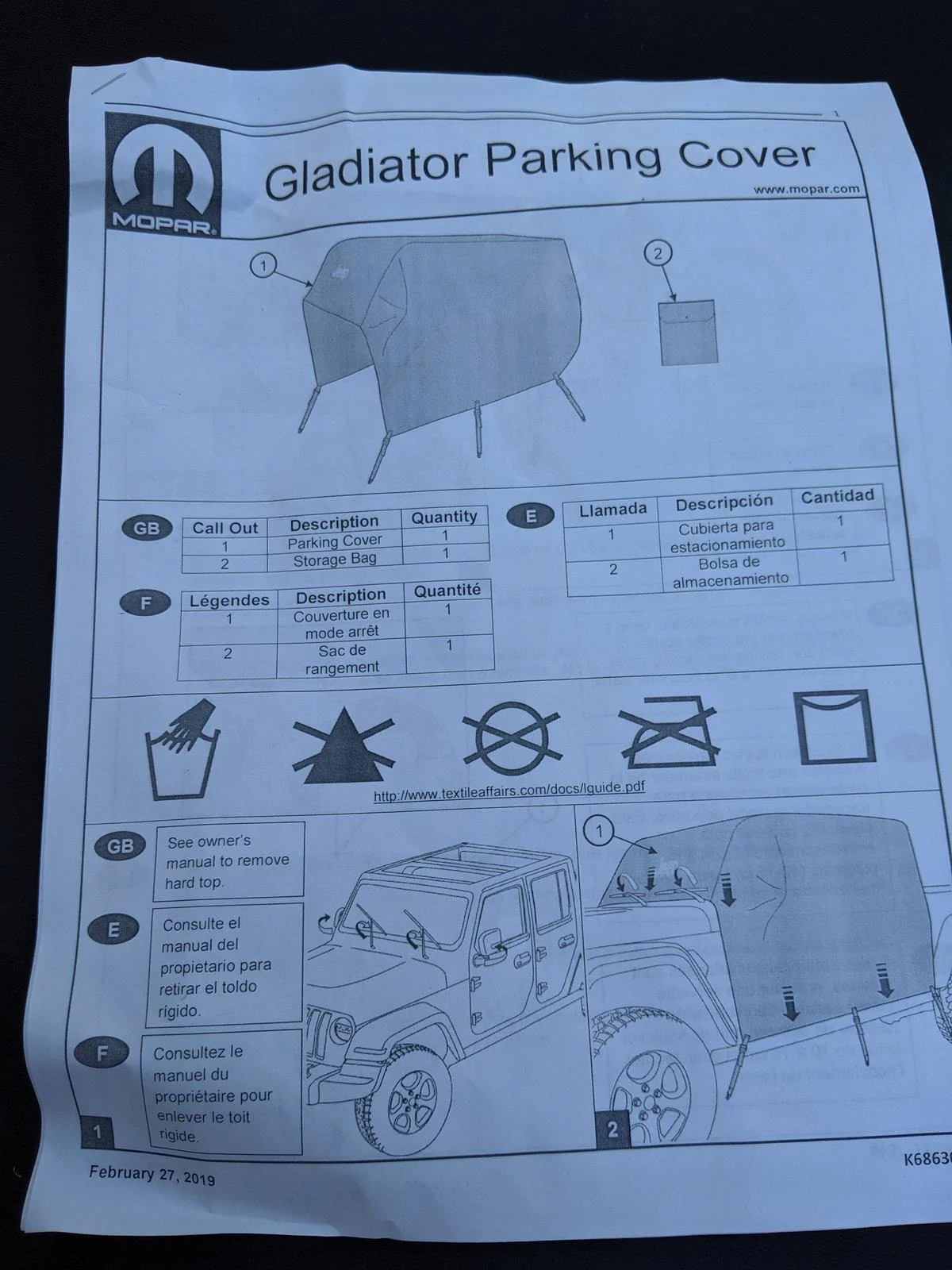 Jeep Gladiator My Mopar Gladiator vehicle cab cover came in today! IMG_20191004_162025