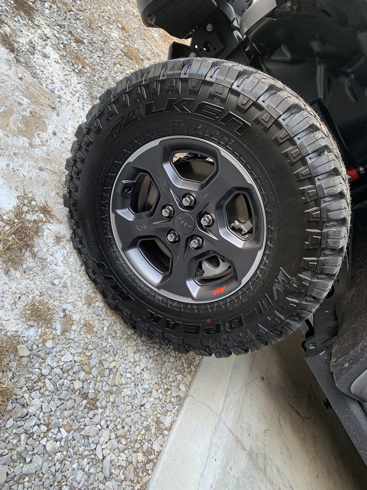 Jeep Gladiator FS: Stock JT Rubicon wheels and Falken MTs BCFA8EDE-31B2-41FA-BDEF-F8A88745F938