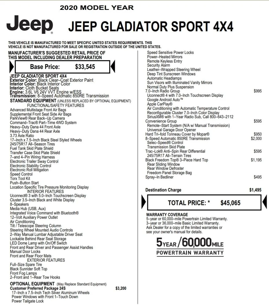 Jeep Gladiator So I bought one... anyone want to tell me what I bought exactly? SmartSelect_20191006-001120_Driv