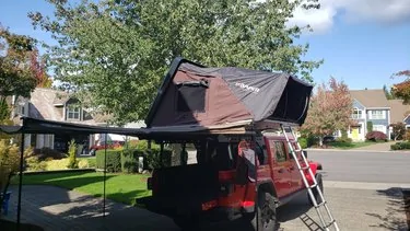 Jeep Gladiator Added Fab Fours JT Overland Rack, Rhino Batwing and iKamper. 36974-b2ea9974e0f47179b3c9c9b8735de60a