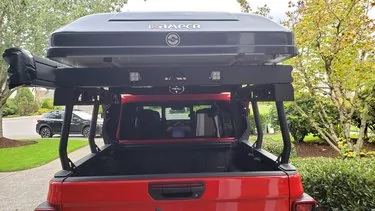 Jeep Gladiator Added Fab Fours JT Overland Rack, Rhino Batwing and iKamper. 36972-6635313359db724a756c2e863efb52a6