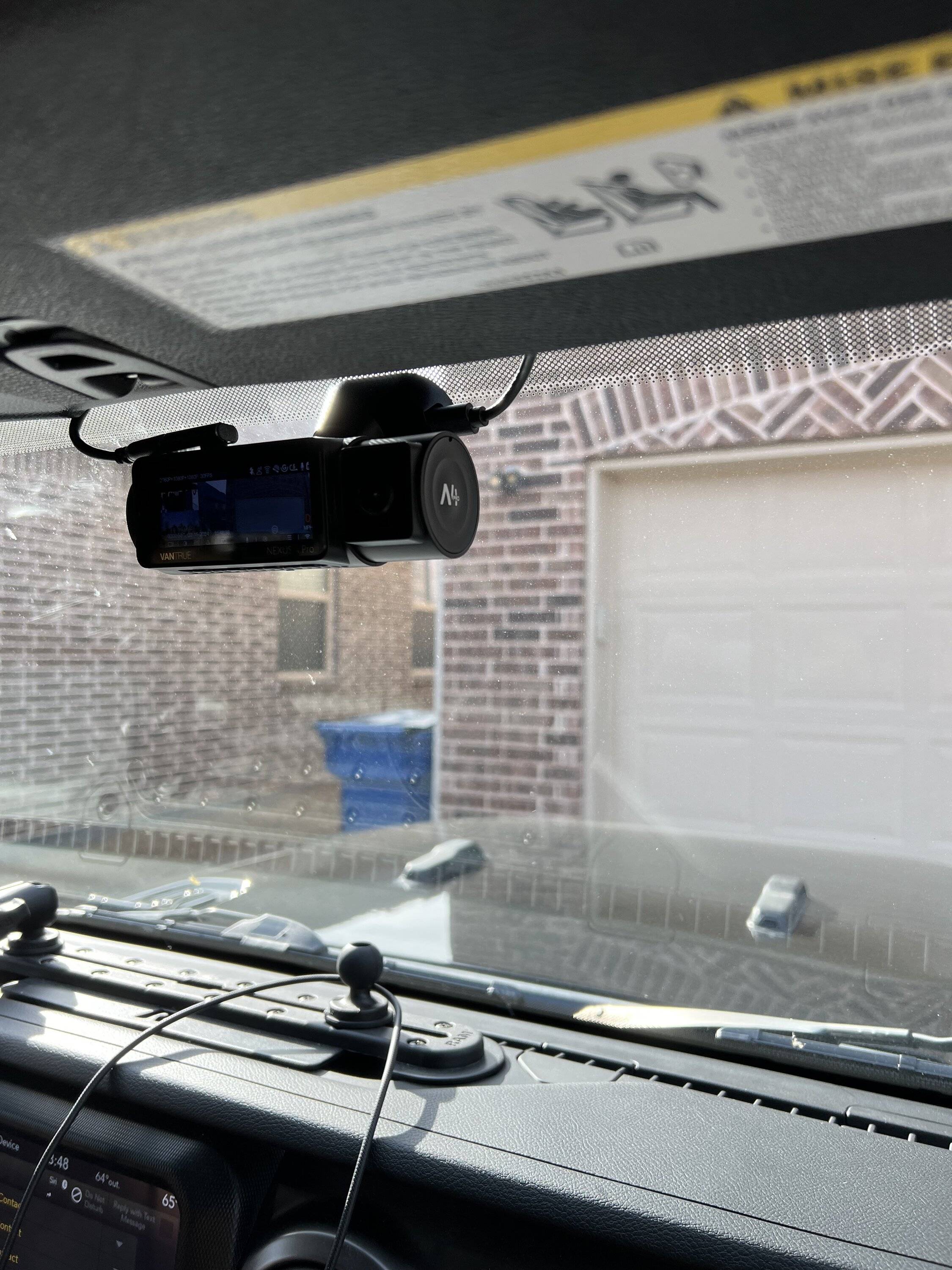 Jeep Gladiator Vantrue N4 Pro Dashcam installed IMG_8164