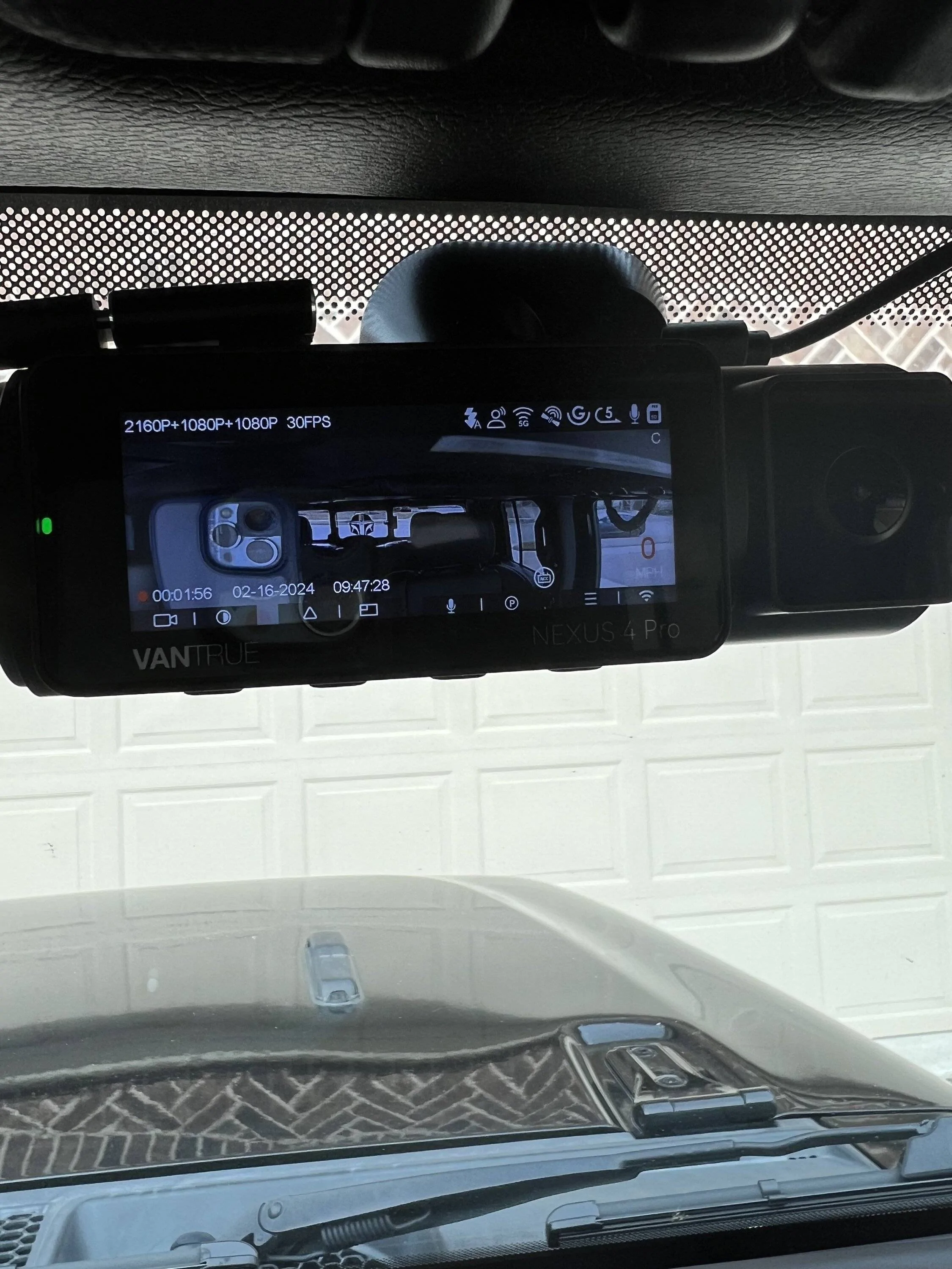 Jeep Gladiator Vantrue N4 Pro Dashcam installed IMG_8173