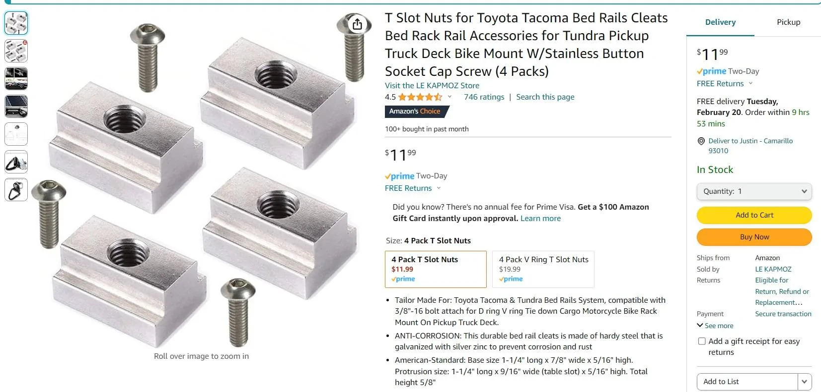 Jeep Gladiator Scepter MFC Trail Rail Mount Amazon Nuts