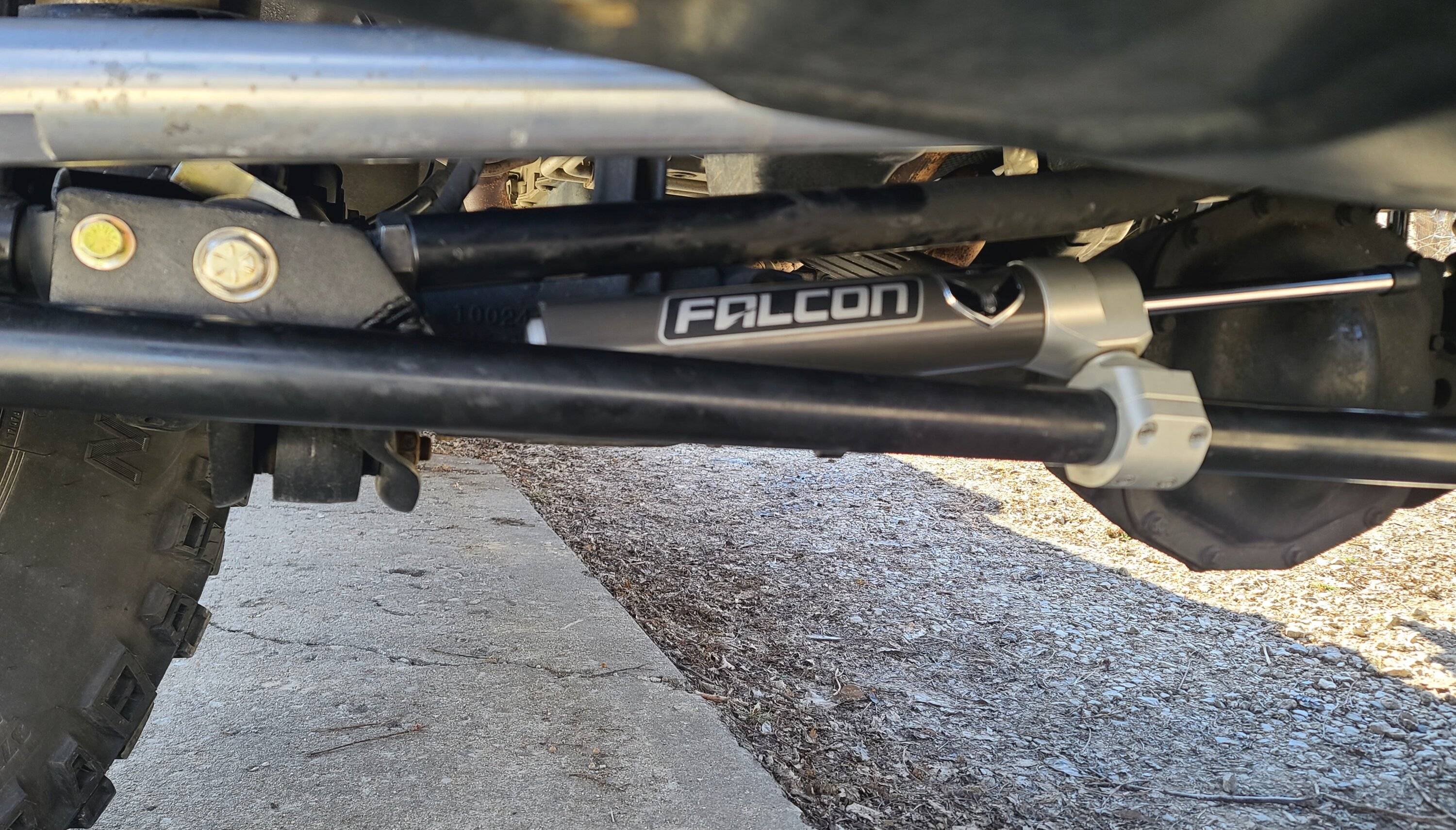 Jeep Gladiator Rock Krawler drag link hits flipped stabilizer. 20240218_140545