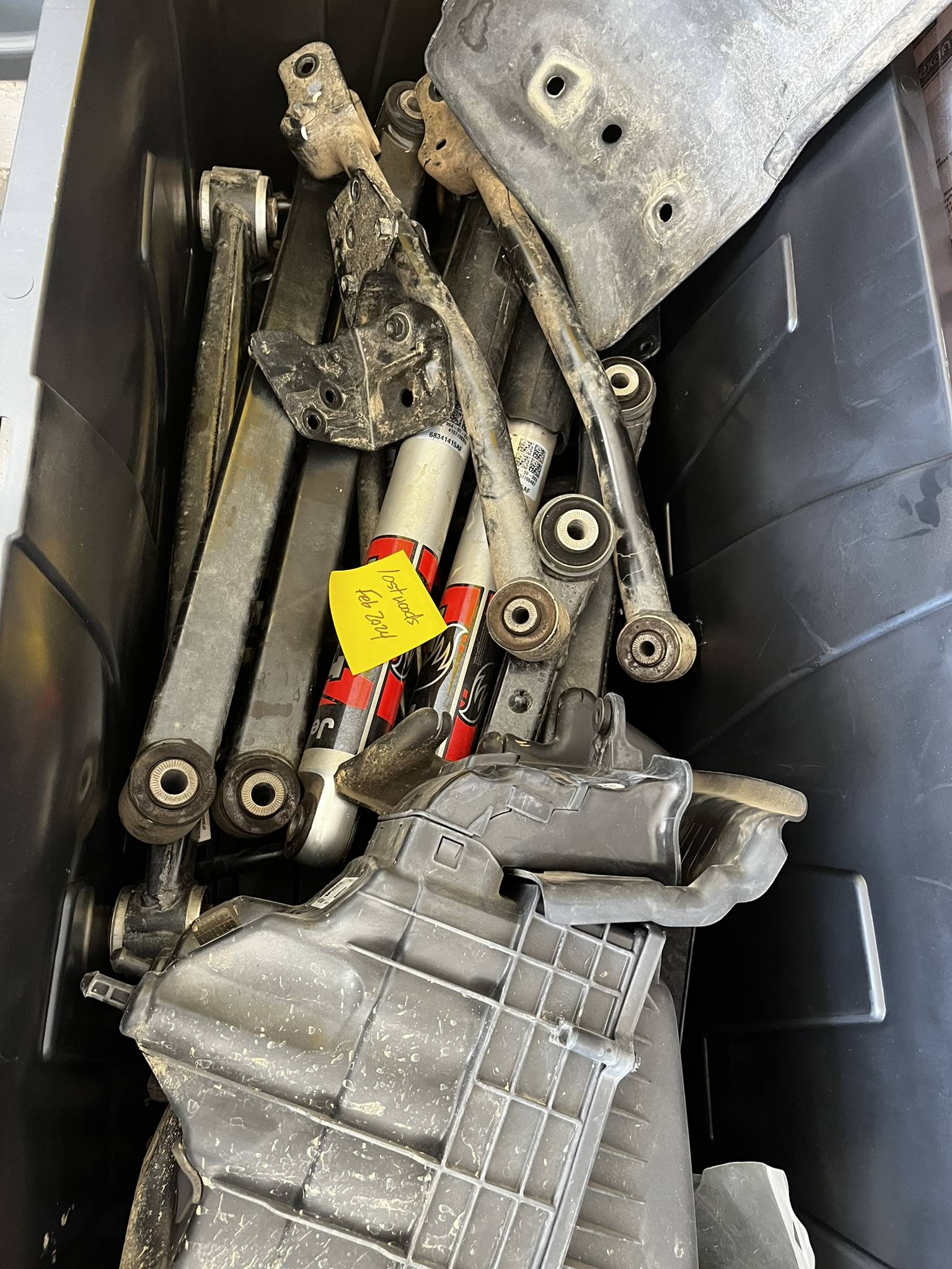 Jeep Gladiator OE Parts grab box and then some please get this sh*t outta my garage. grab ba