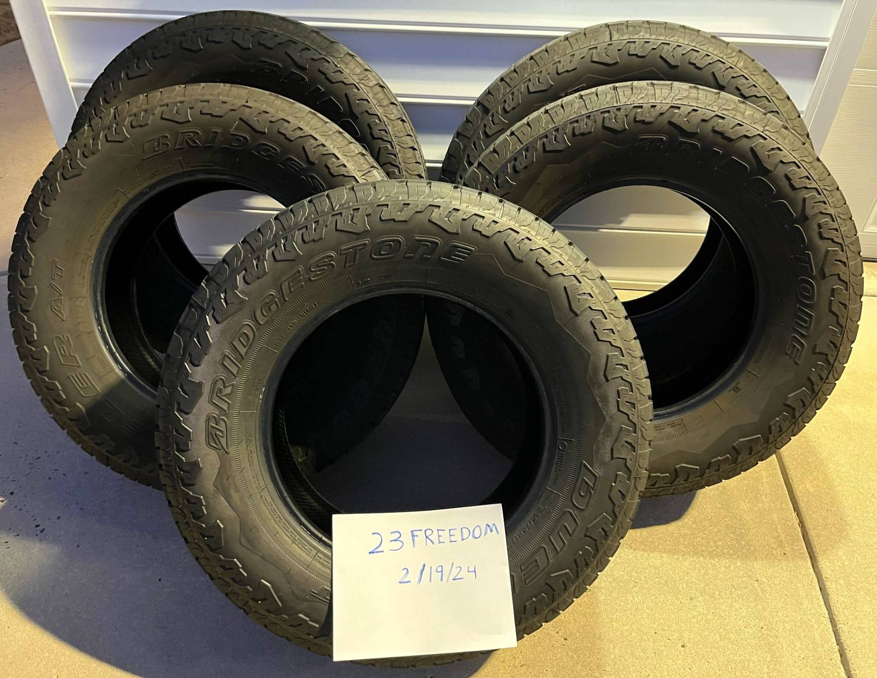 Jeep Gladiator (5) Bridgestone Dueler A/T 245/75R17 - Under 1500 miles - $300 OBO 1