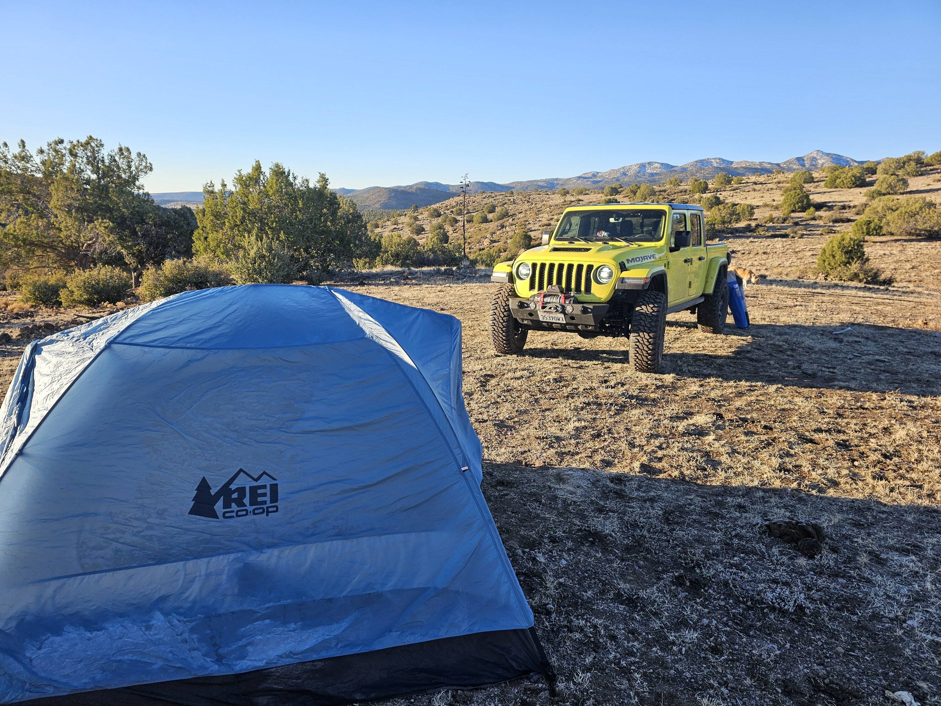 Jeep Gladiator Heating options in your tent (RTT or ground) 20240216_080845