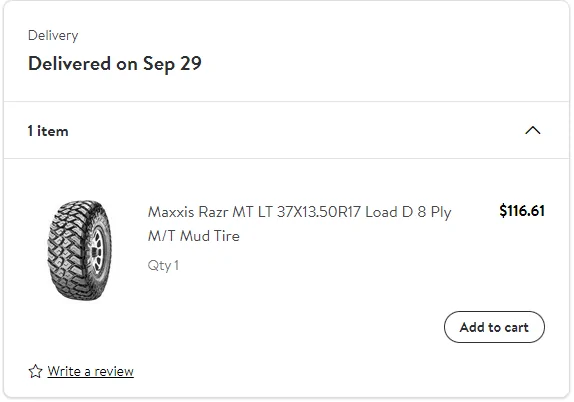 Jeep Gladiator No way right?  Maxxis Razr MT-772 37x12.50R18 WalmartTireSal