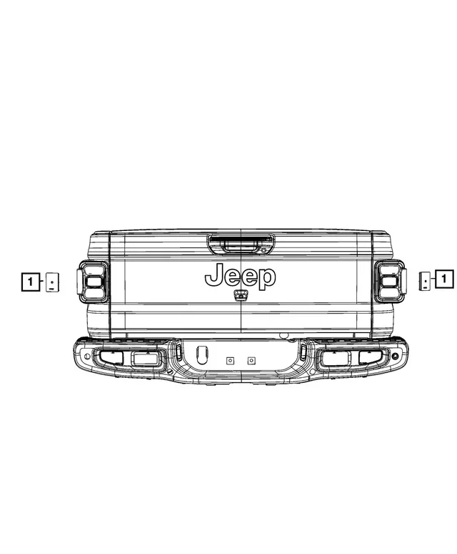 Jeep Gladiator Blind spot monitor 5091a41cd4e5e8e9b0e1589ab90cb7a2