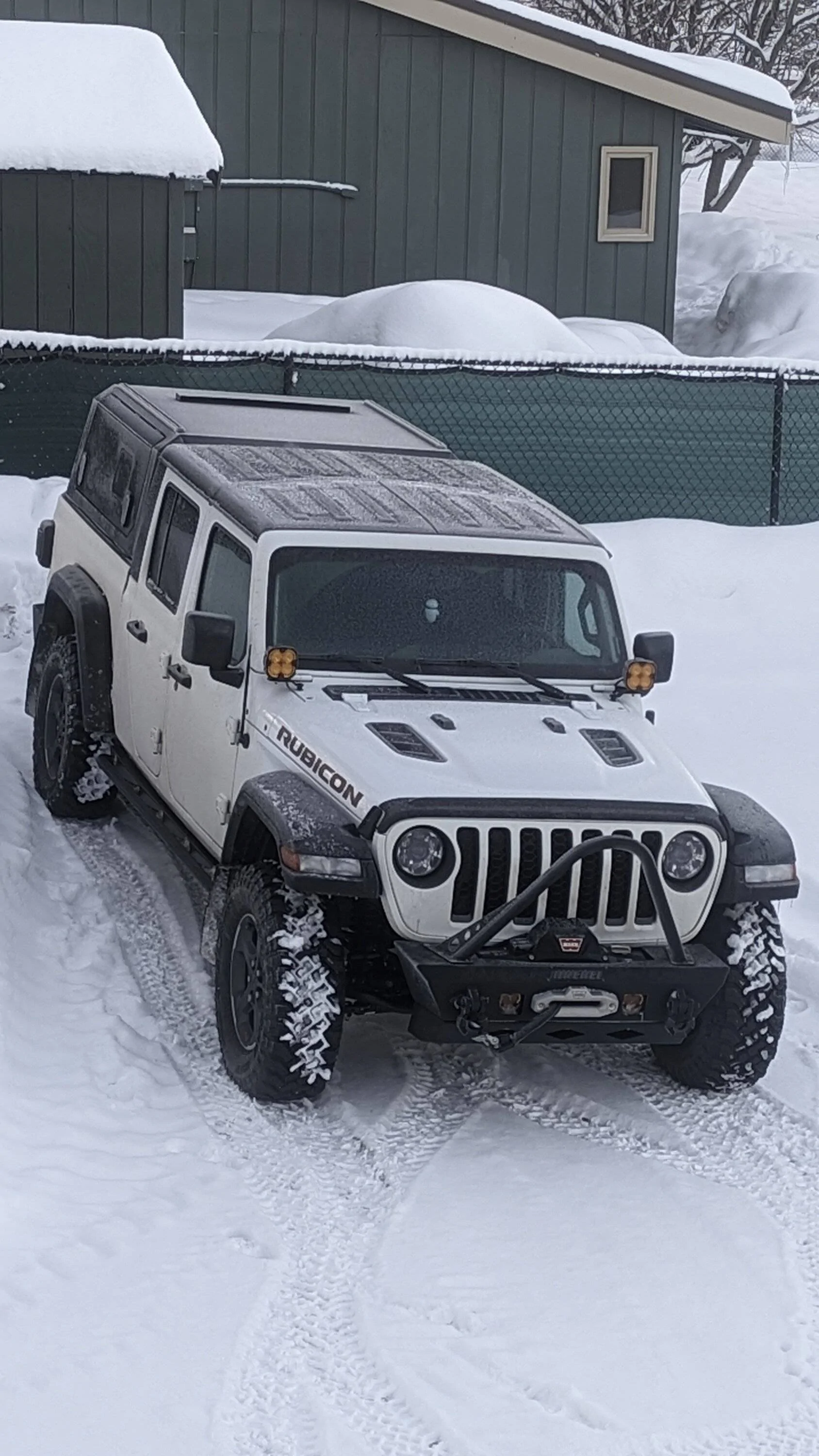 Jeep Gladiator Alaska Daily Drivers: Hydro Blue 80A and Bright White JTR PXL_20240225_181556820.PORTRAIT.ORIGINAL