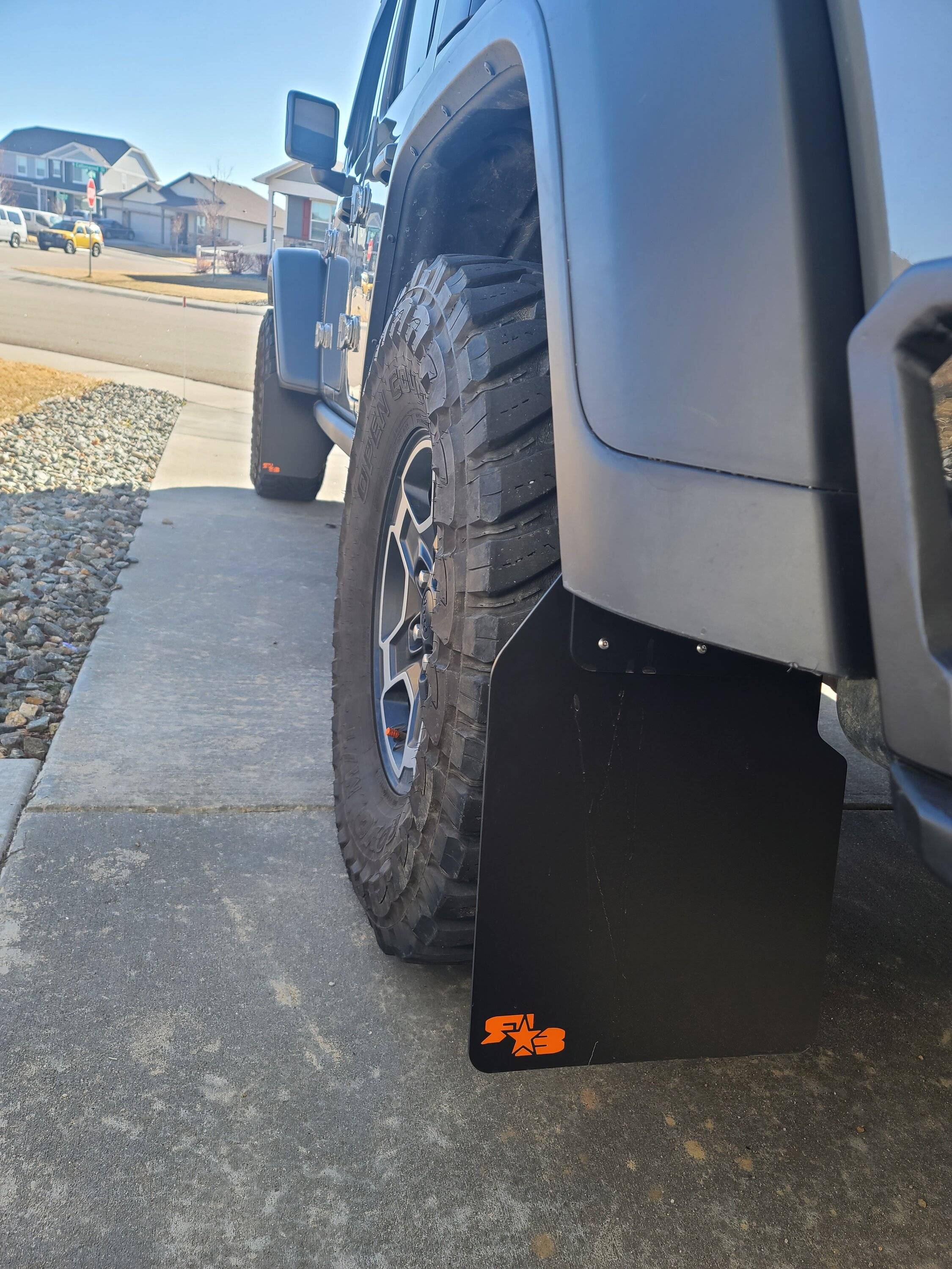 Jeep Gladiator Mud Flaps, High Altitude 20240226_092353