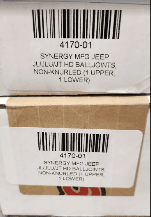Jeep Gladiator Jeep JL/JT Synergy MFG heavy duty ball joints - New In Box 1708970420127
