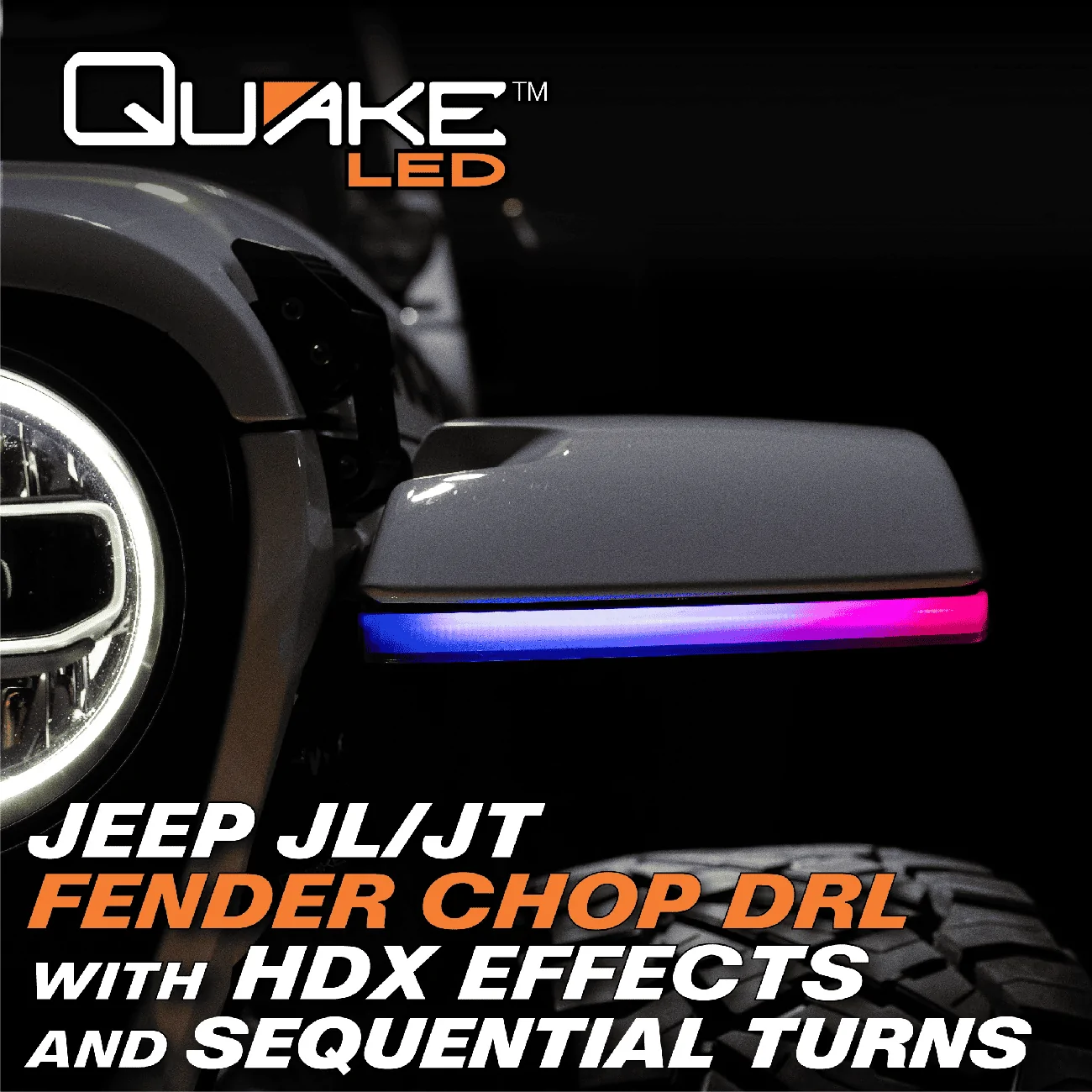 Jeep Gladiator Quake LED Releases New HDX Fender Chop Kit For ALL Gladiator Trim Levels! HDX_Chop_ads-05