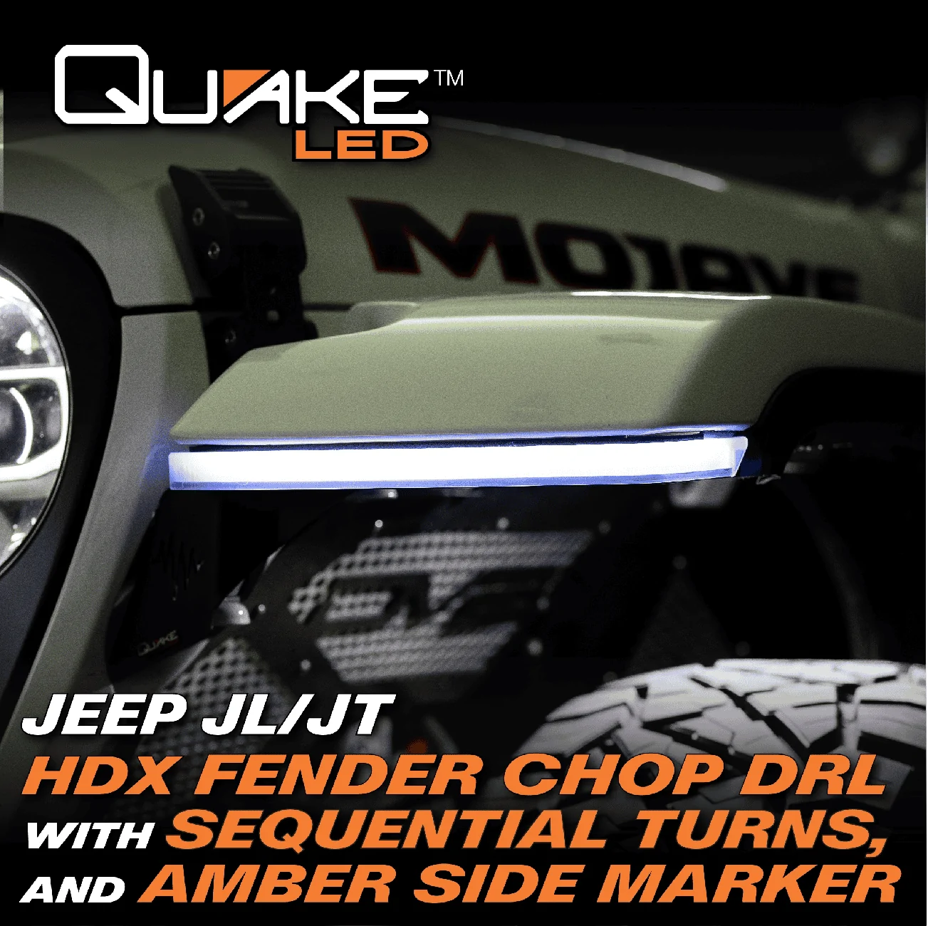 Jeep Gladiator Quake LED Releases New HDX Fender Chop Kit For ALL Gladiator Trim Levels! HDX_Chop_ads-10