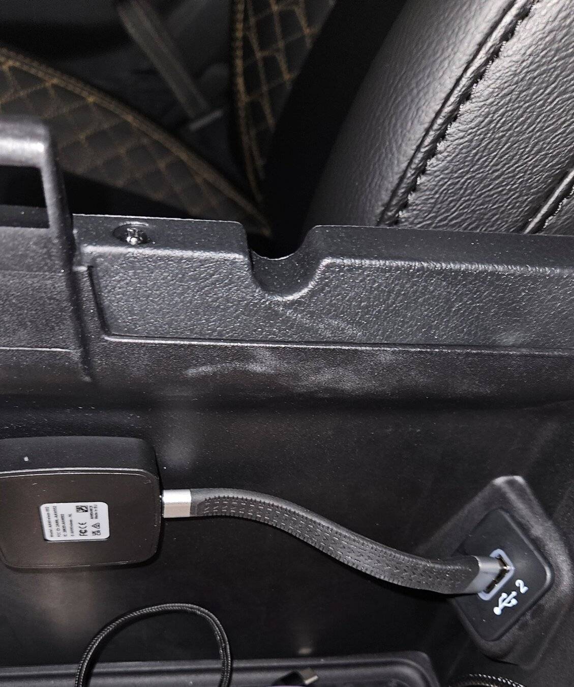 Jeep Gladiator USB Ports and AA Wireless Adapters Console