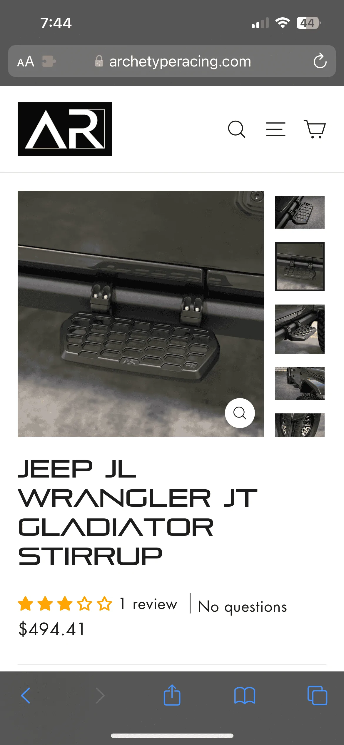 Jeep Gladiator Archetype steps IMG_7593