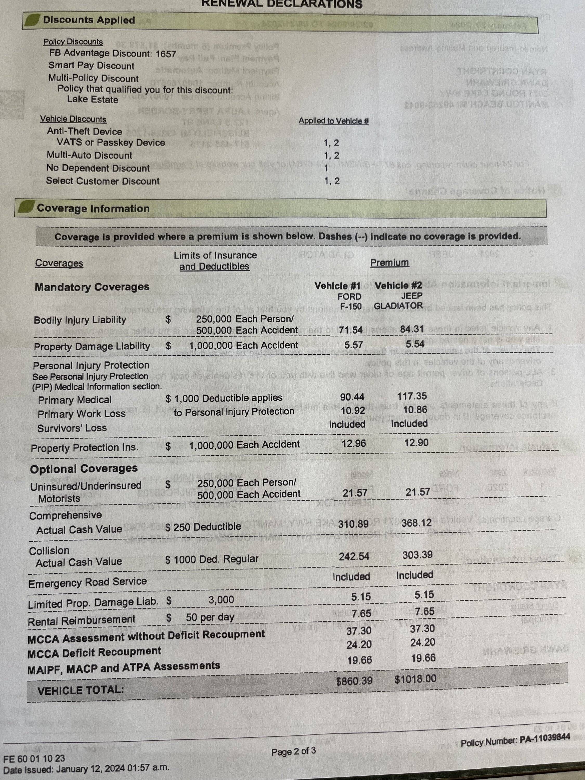 Jeep Gladiator My insurance went up IMG_1139