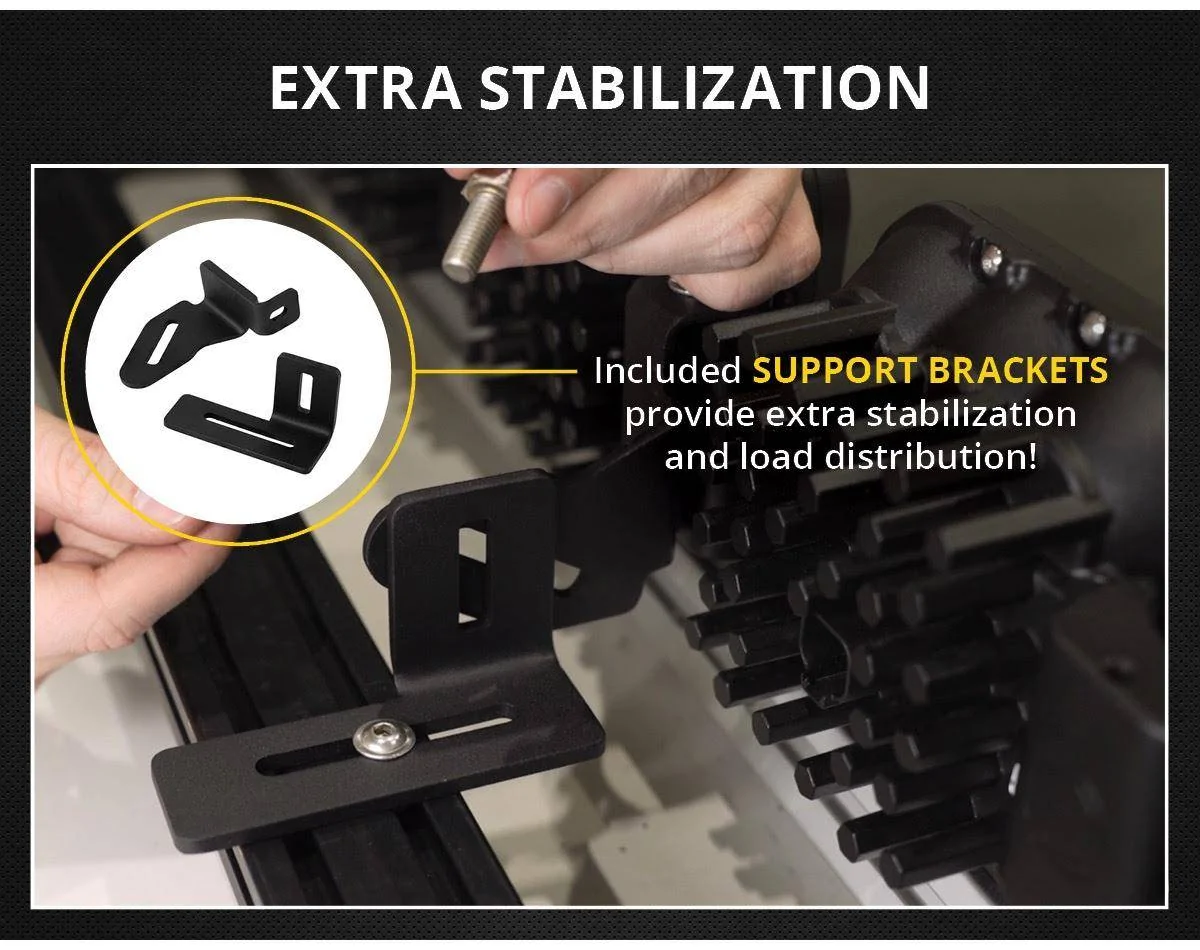 Jeep Gladiator SS5 CrossLink Lightbar Kits | Prinsu/Sherpa Roof Racks | Diode Dynamics QRXirPT