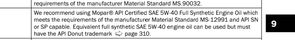 Jeep Gladiator Official EcoDiesel Oil and Filter Recommendations Screenshot_20240301-225722~2