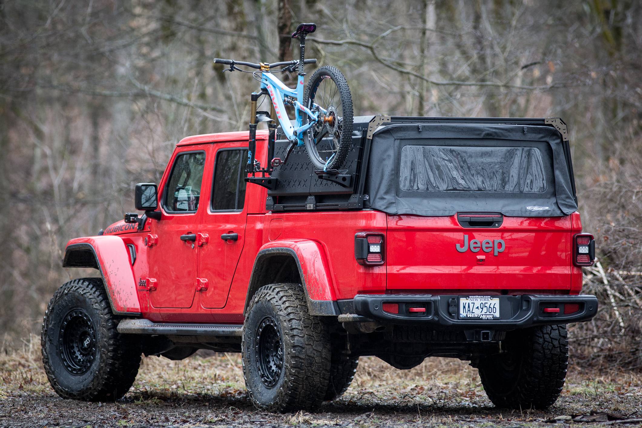 Jeep Gladiator New Rack System - Sneak Preview CXR on JT Softopper with Bike Mounts -1