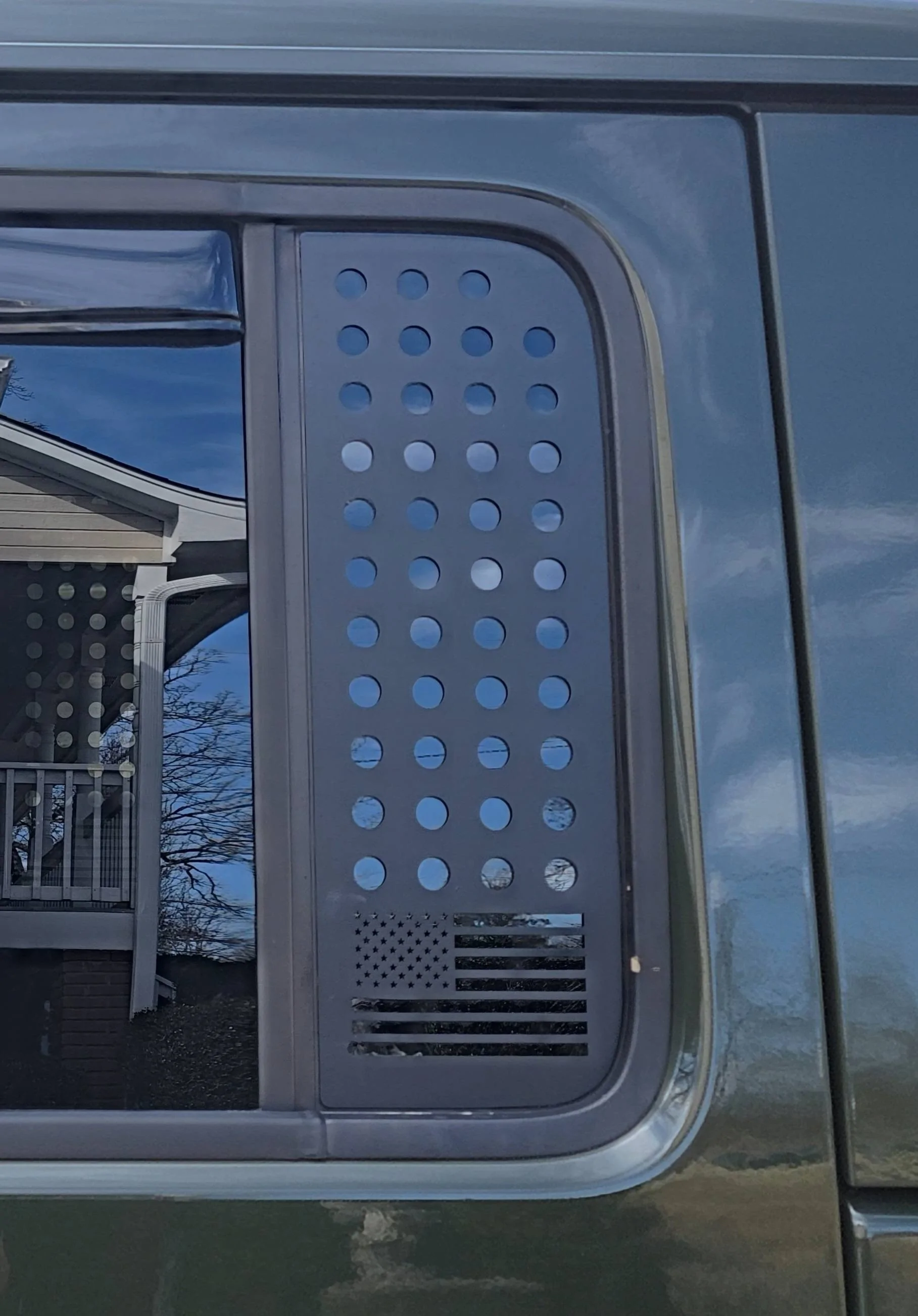 Jeep Gladiator Jeep JT Rear Door Window Flags 20230207_124909