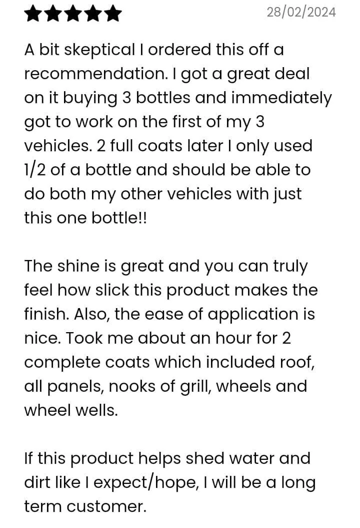 Jeep Gladiator SUMA Ceramic Coating Spray | Customer's Reviews c4d6613d-718c-4835-b346-5d737a13464c