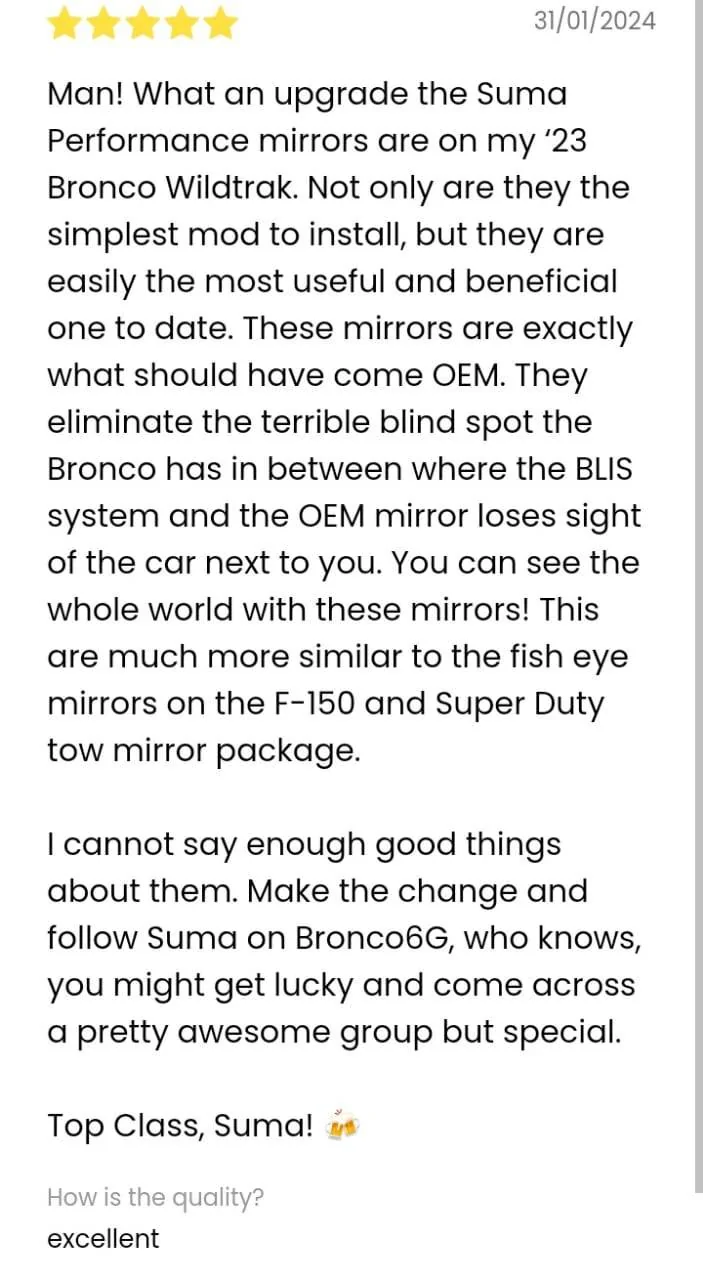 Jeep Gladiator ⚡SUMA Mirrors⚡Reduce Blind Spots & Glare 5f67a521-e3e4-4840-9fab-f6684695a484